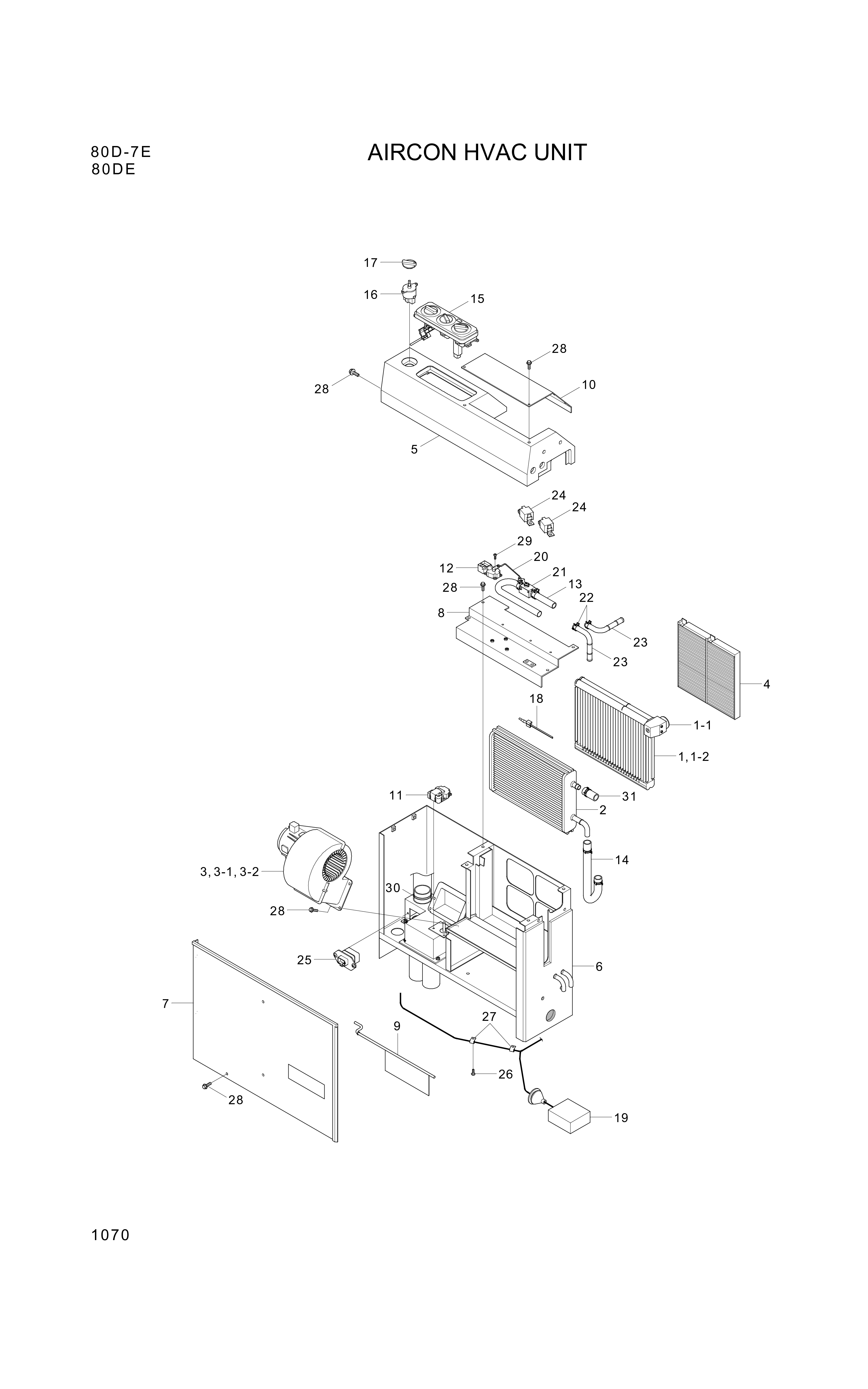 drawing for Hyundai Construction Equipment AM86000602-A2 - RESISTER, A/CON( -N (figure 1)