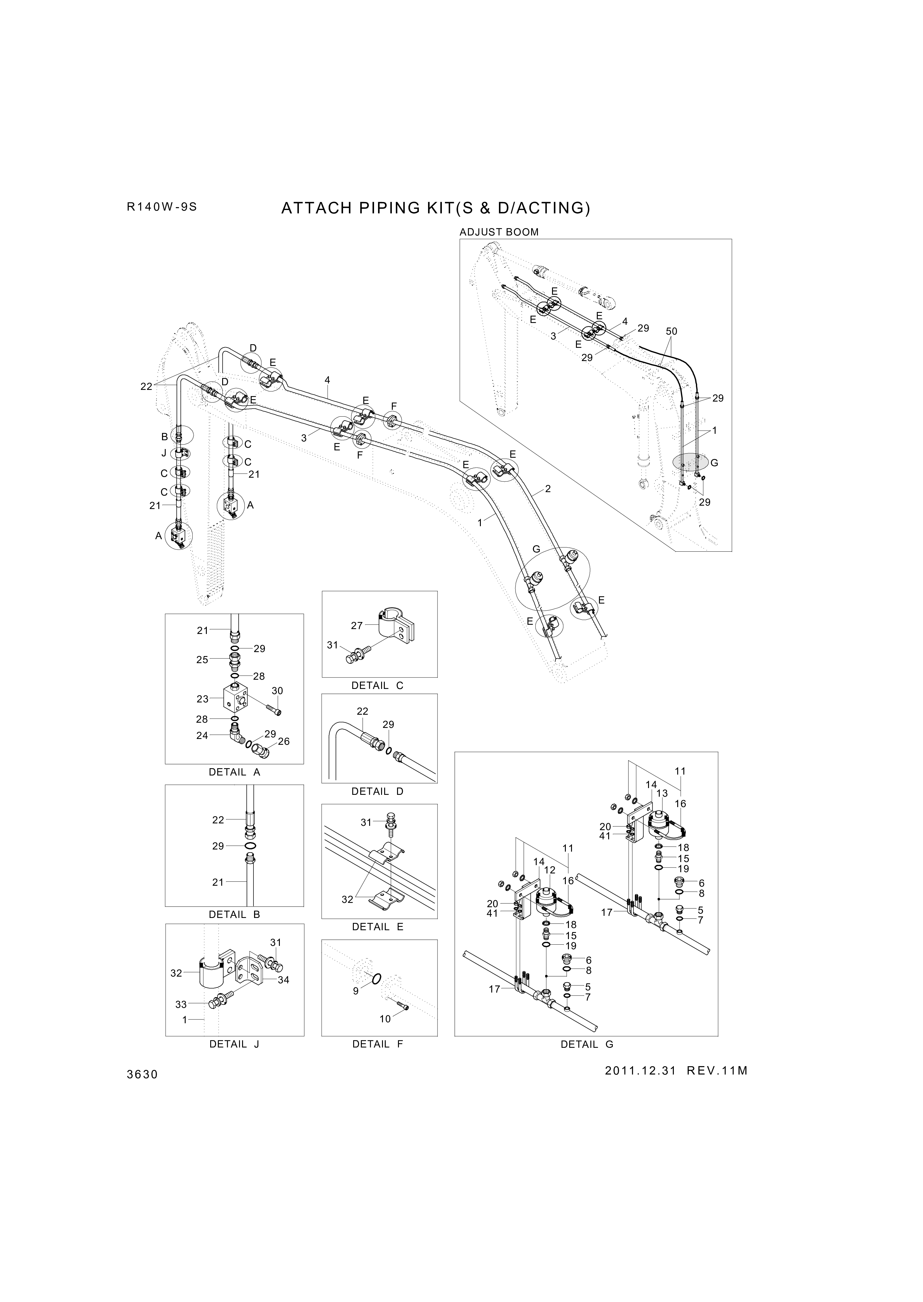 drawing for Hyundai Construction Equipment P935-126030 - HOSE ASSY-ORFS&THD (figure 2)