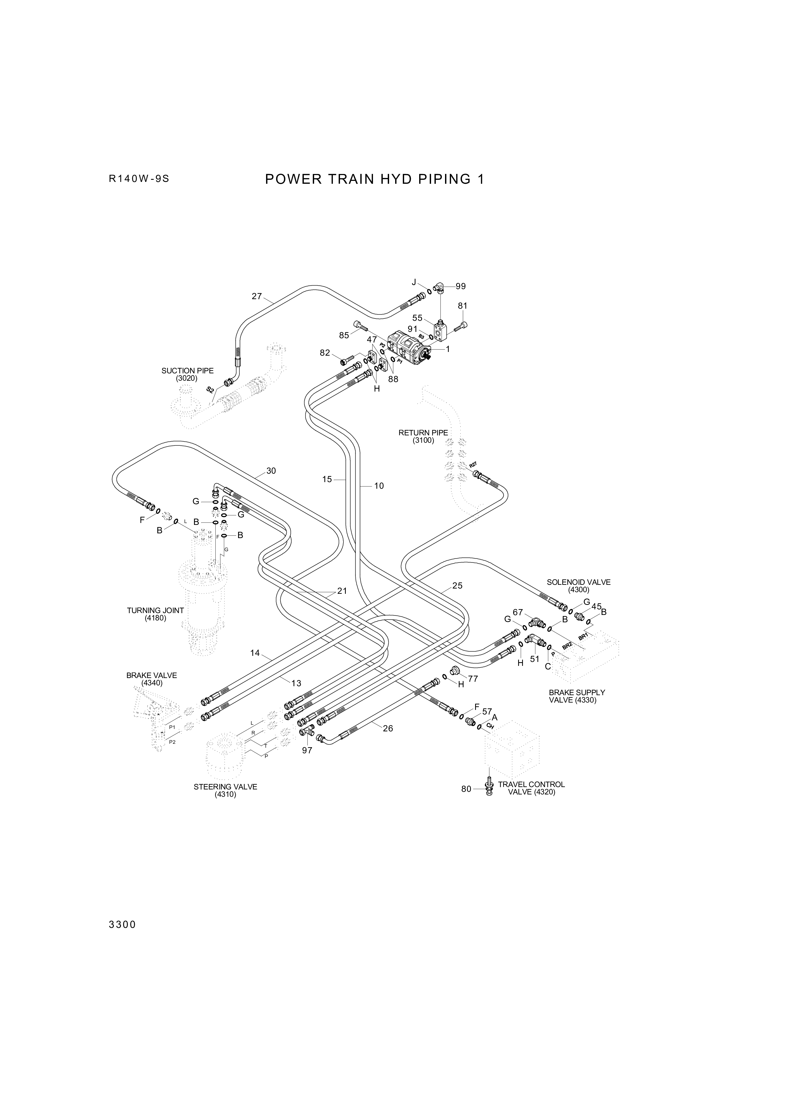 drawing for Hyundai Construction Equipment P930-162017 - HOSE ASSY-ORFS&THD (figure 2)