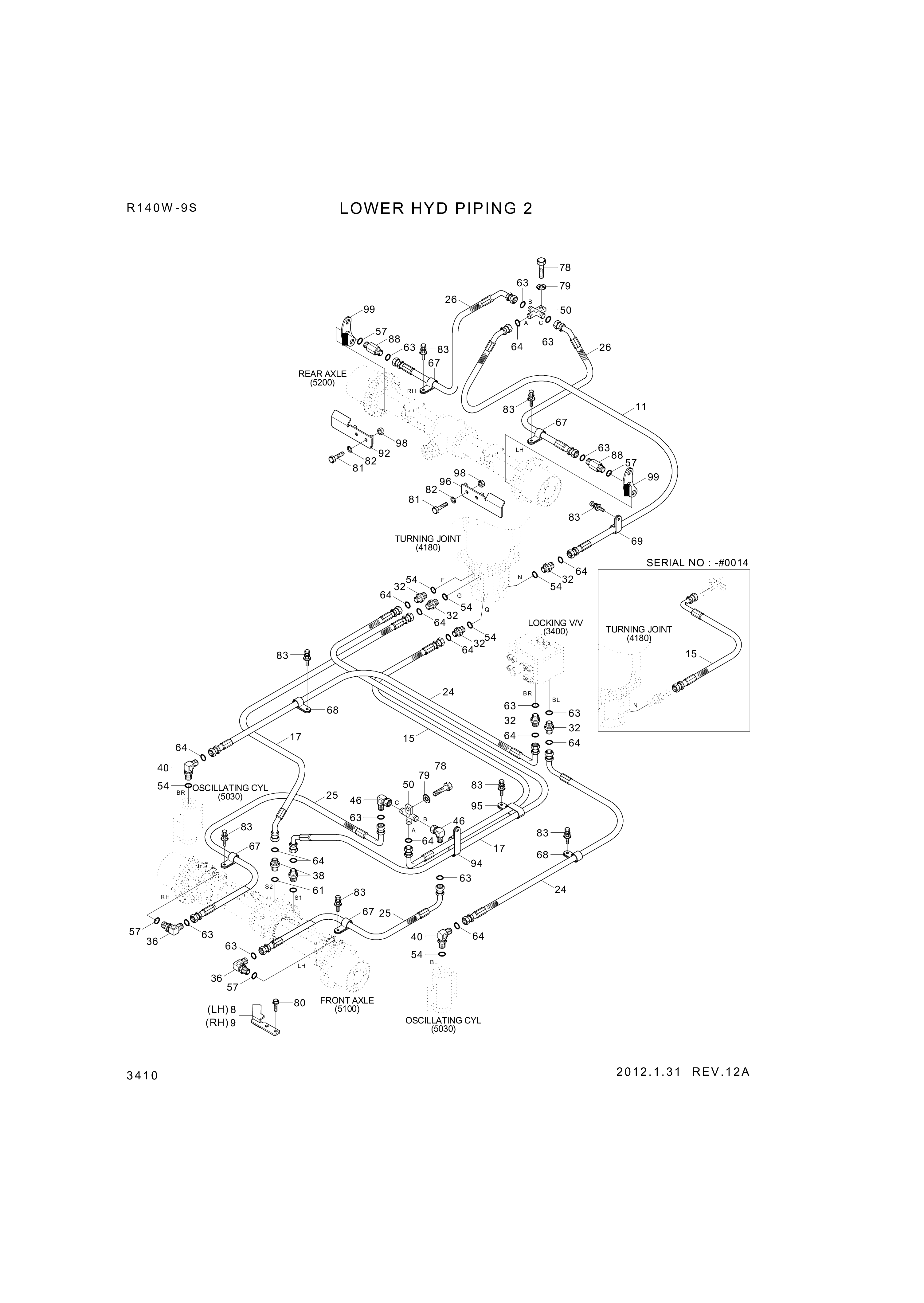 drawing for Hyundai Construction Equipment P933-067027 - HOSE ASSY-ORFS&THD (figure 1)