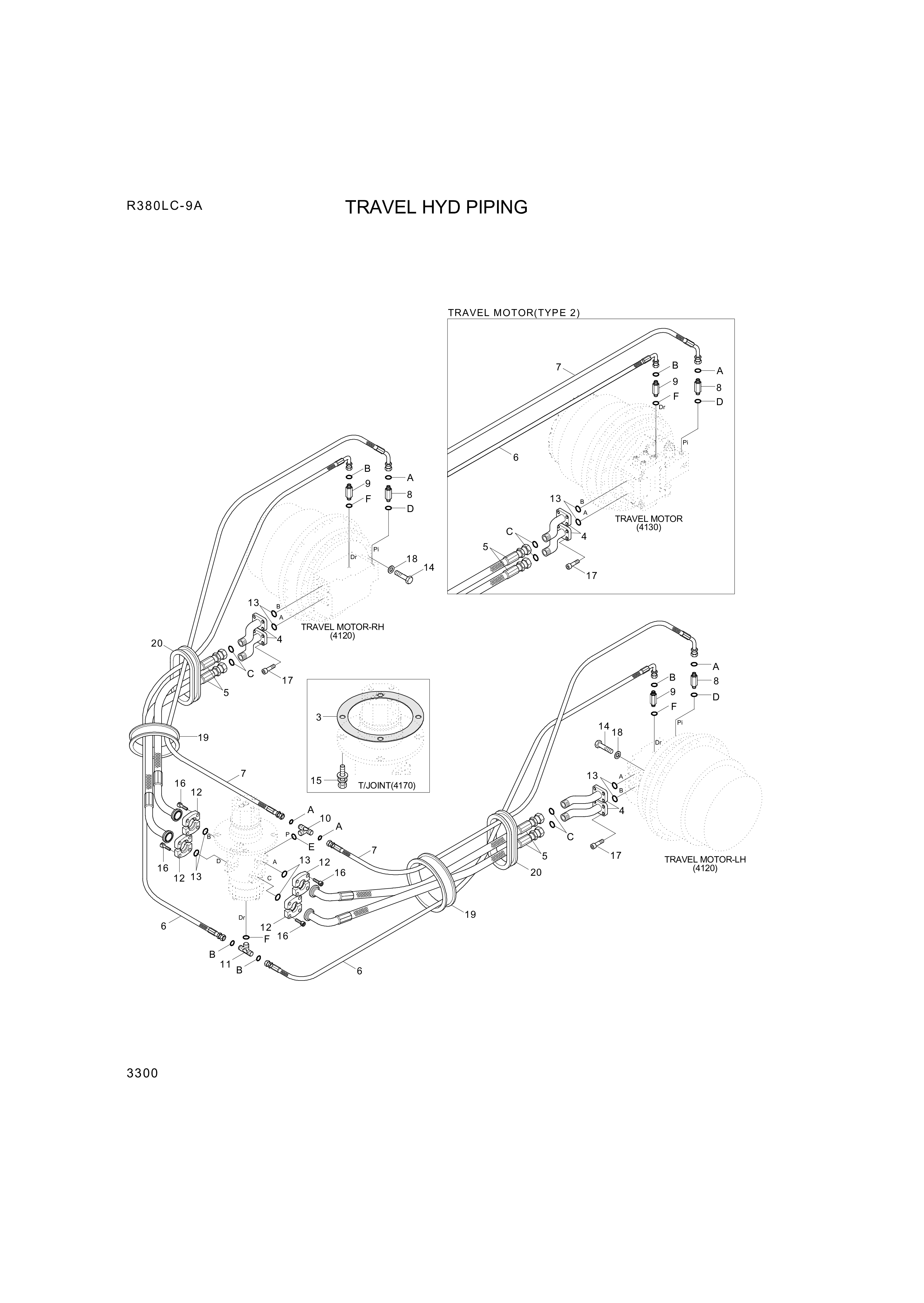 drawing for Hyundai Construction Equipment P980-167351 - HOSE ASSY-ORFS&FLG (figure 5)