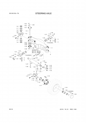 Technical drawing of Hyundai Construction Equipment S461-500562 Pin-Split with dimensions and layout (figure 4)