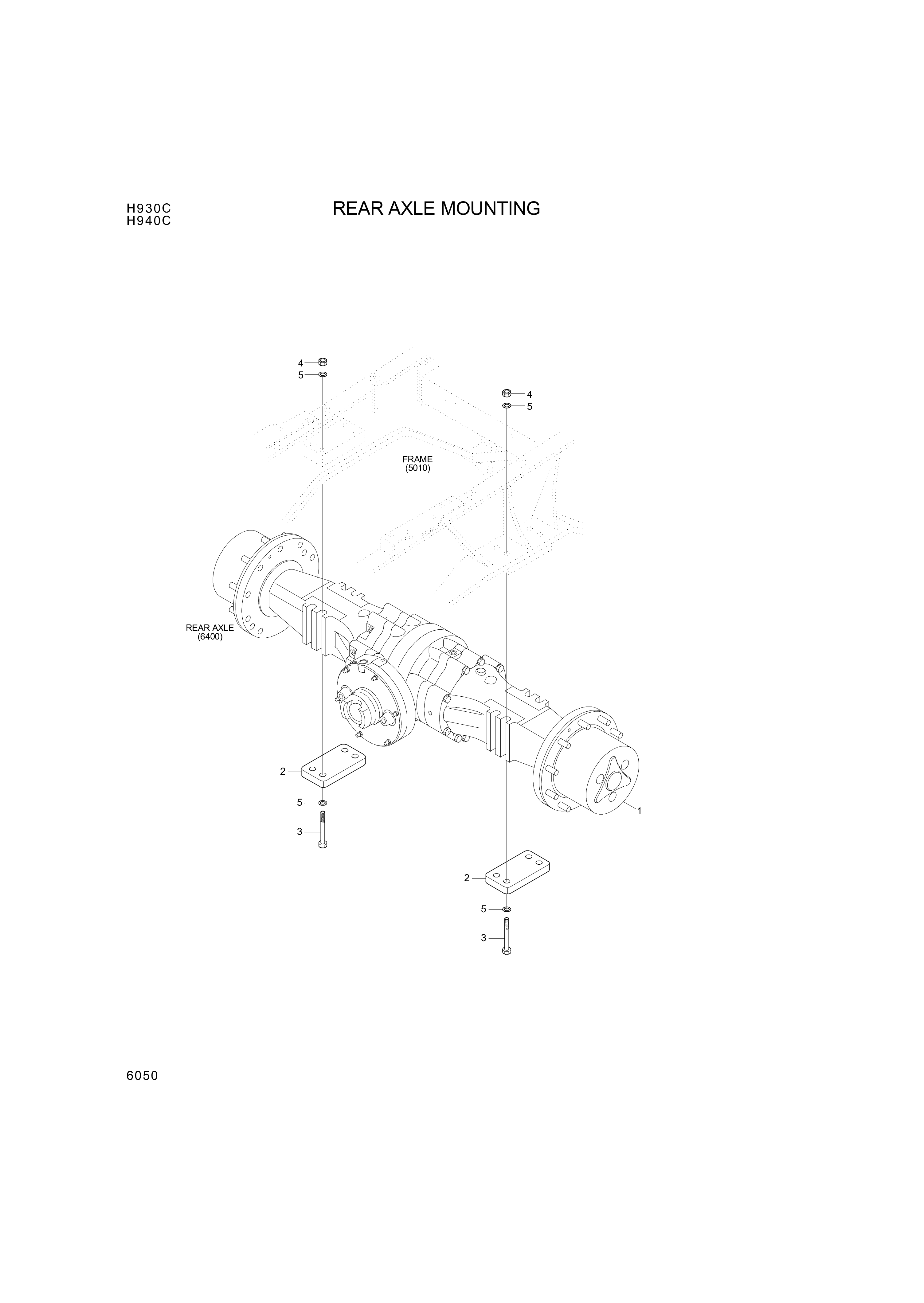 drawing for Hyundai Construction Equipment 81U2-20010 - AXLE ASSY-REAR (figure 2)