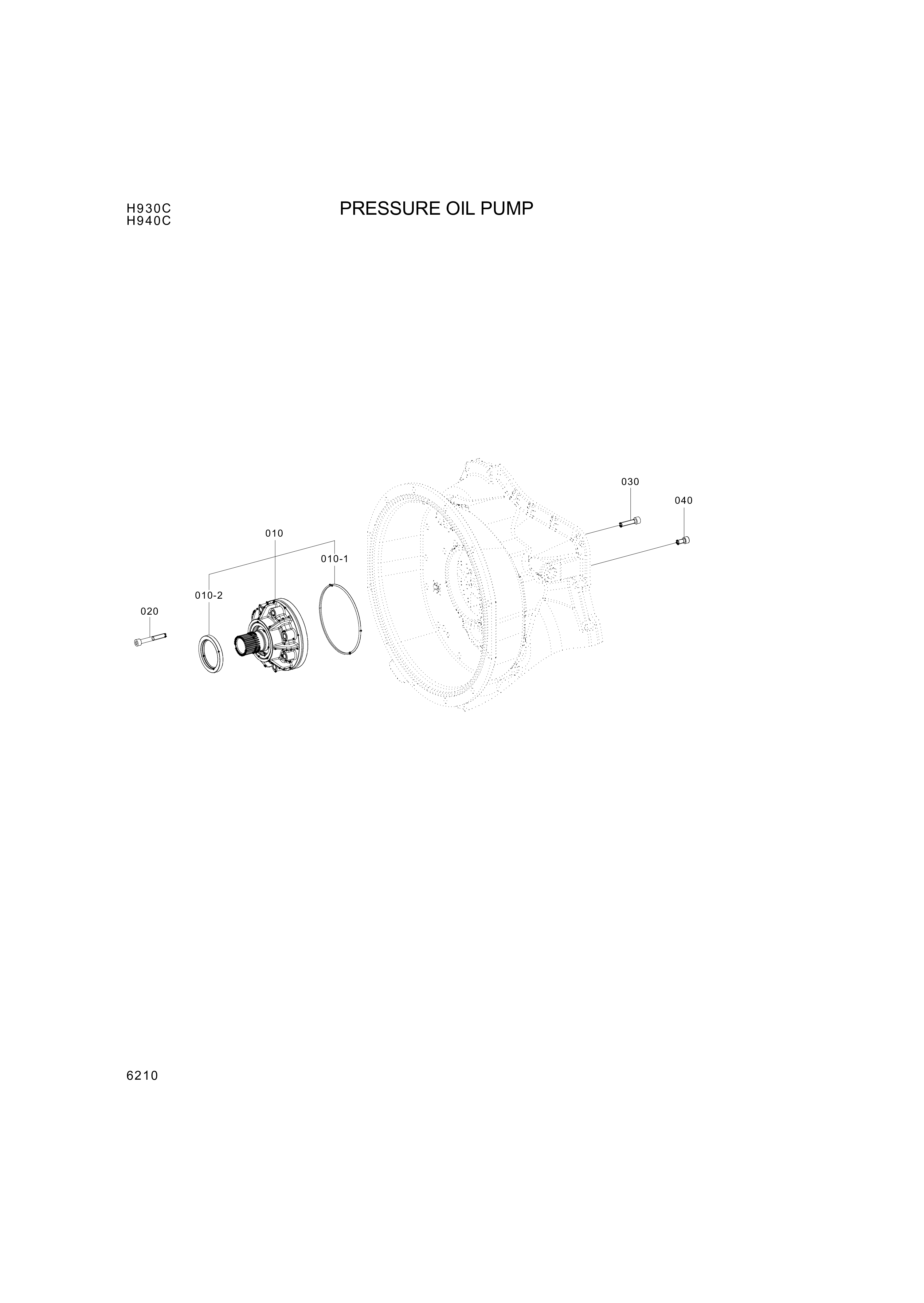 drawing for Hyundai Construction Equipment ZGAQ-03111 - PUMP ASSY-OIL (figure 3)