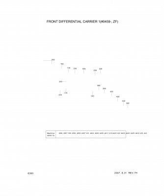 Technical drawing of Hyundai Construction Equipment ZGAQ-02740 BEARING-TAPERROLLER with dimensions and layout (figure 2)