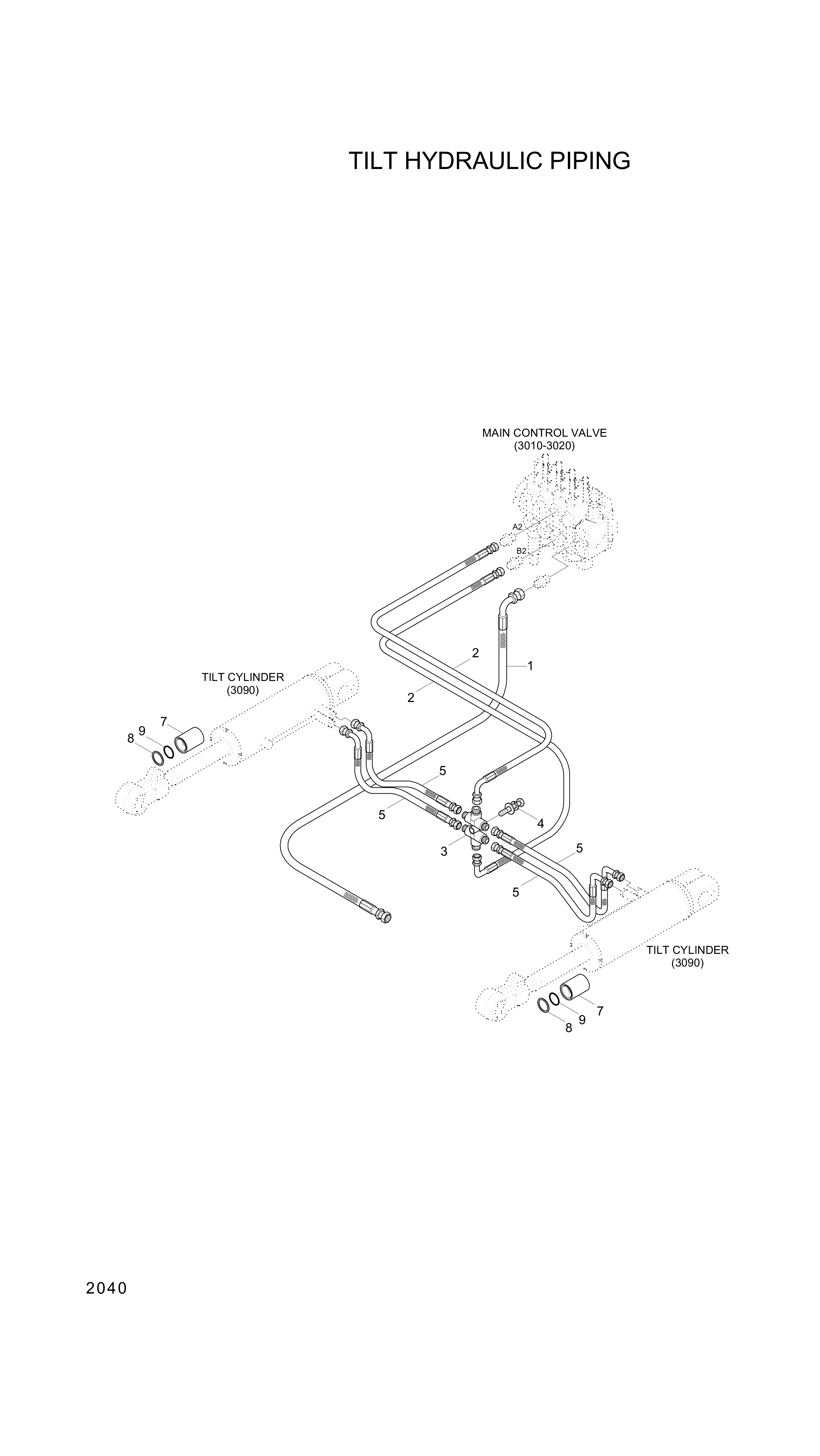 drawing for Hyundai Construction Equipment P930-044008 - HOSE ASSY-ORFS&THD (figure 3)