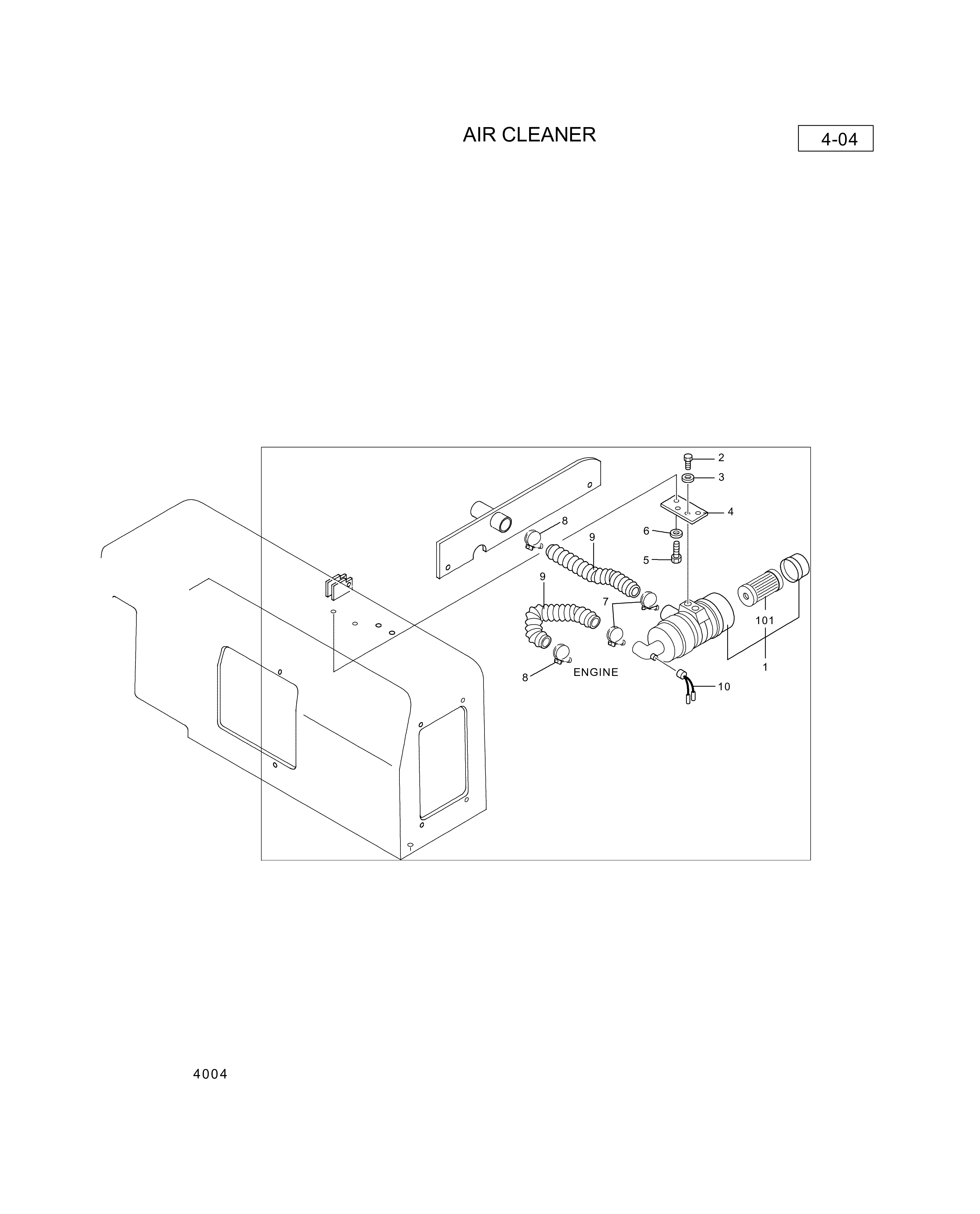 drawing for Hyundai Construction Equipment XJAF-01723 - ELEMENT ASSY (figure 4)