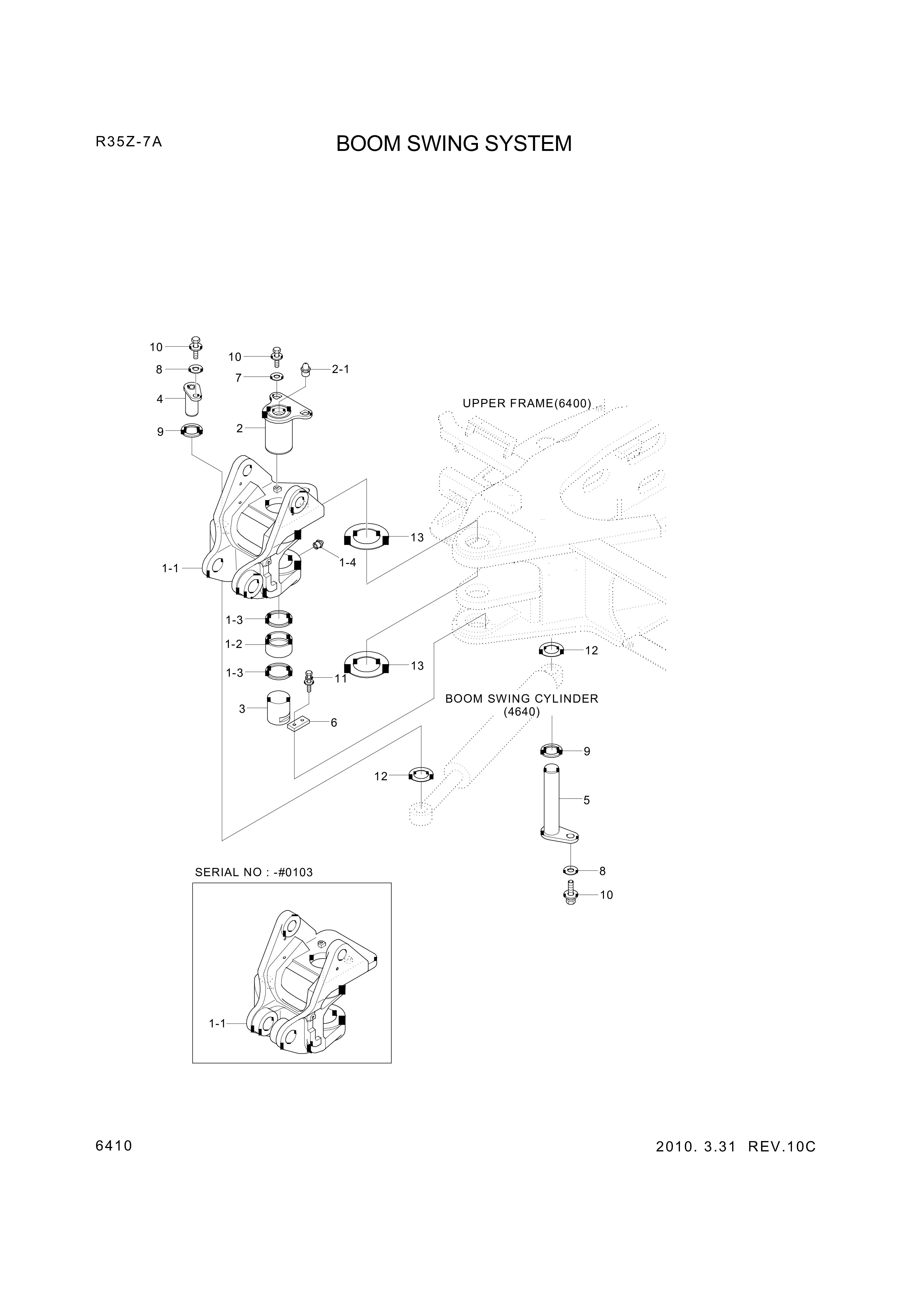 drawing for Hyundai Construction Equipment 61M8-00100 - SPACER-PIN (figure 2)