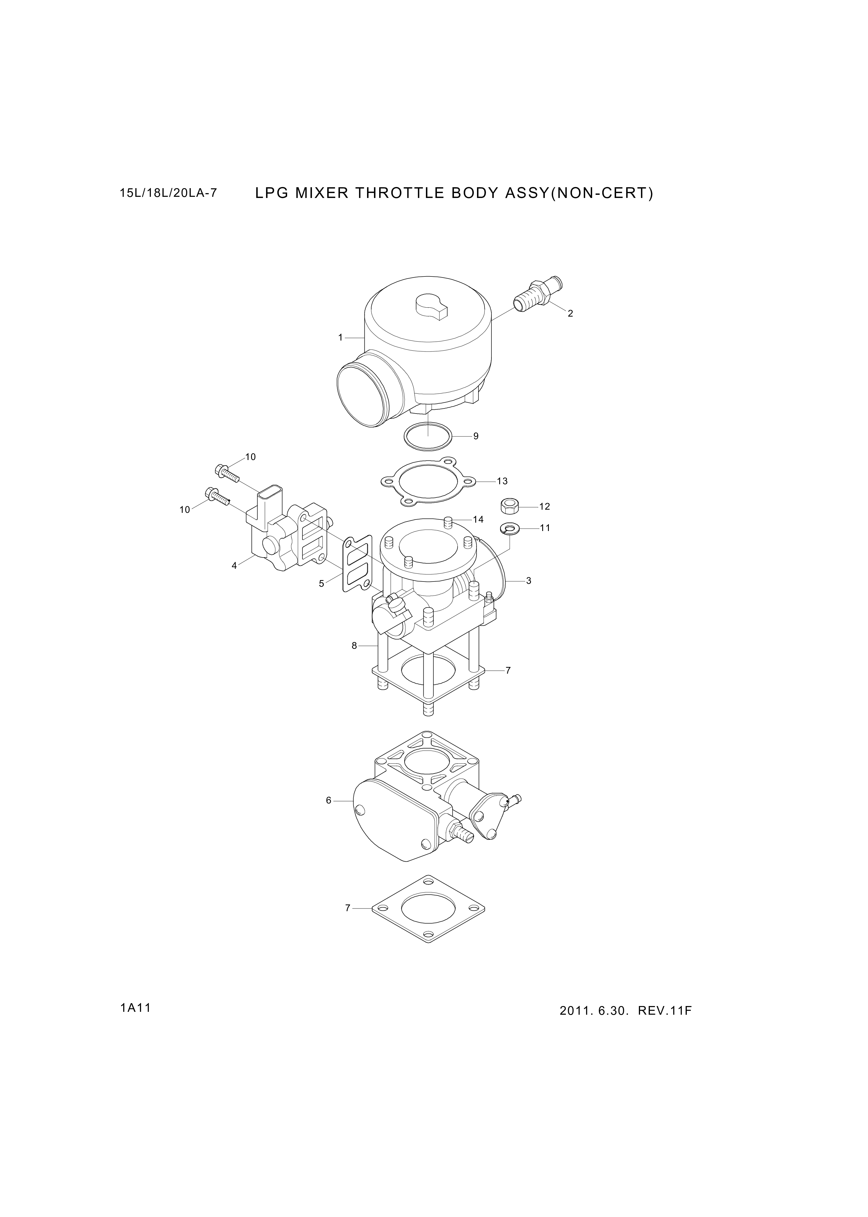 drawing for Hyundai Construction Equipment 35156-23700 - Gascket (figure 4)