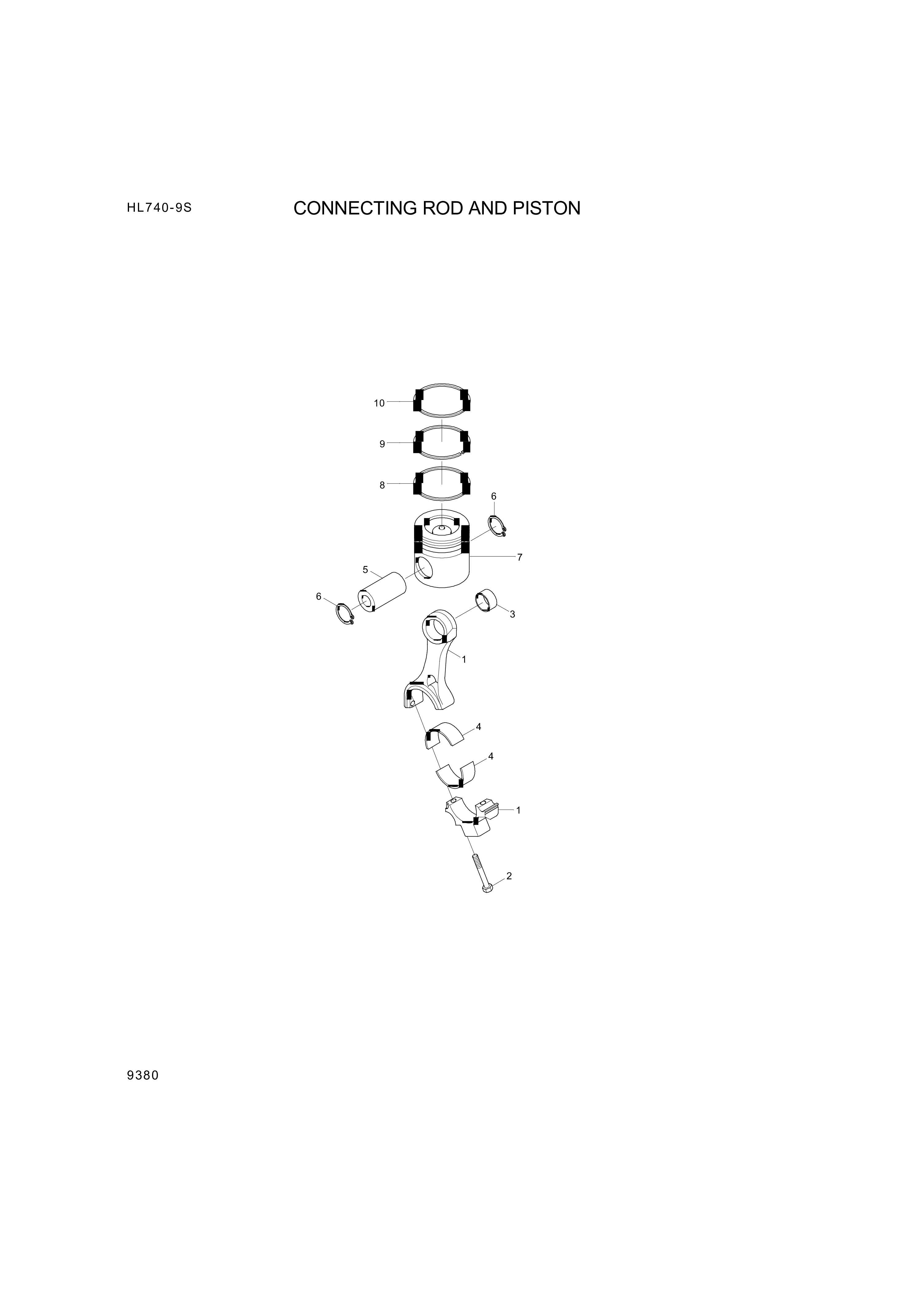 drawing for Hyundai Construction Equipment YUBP-06393 - PISTON KIT-ENG (figure 2)