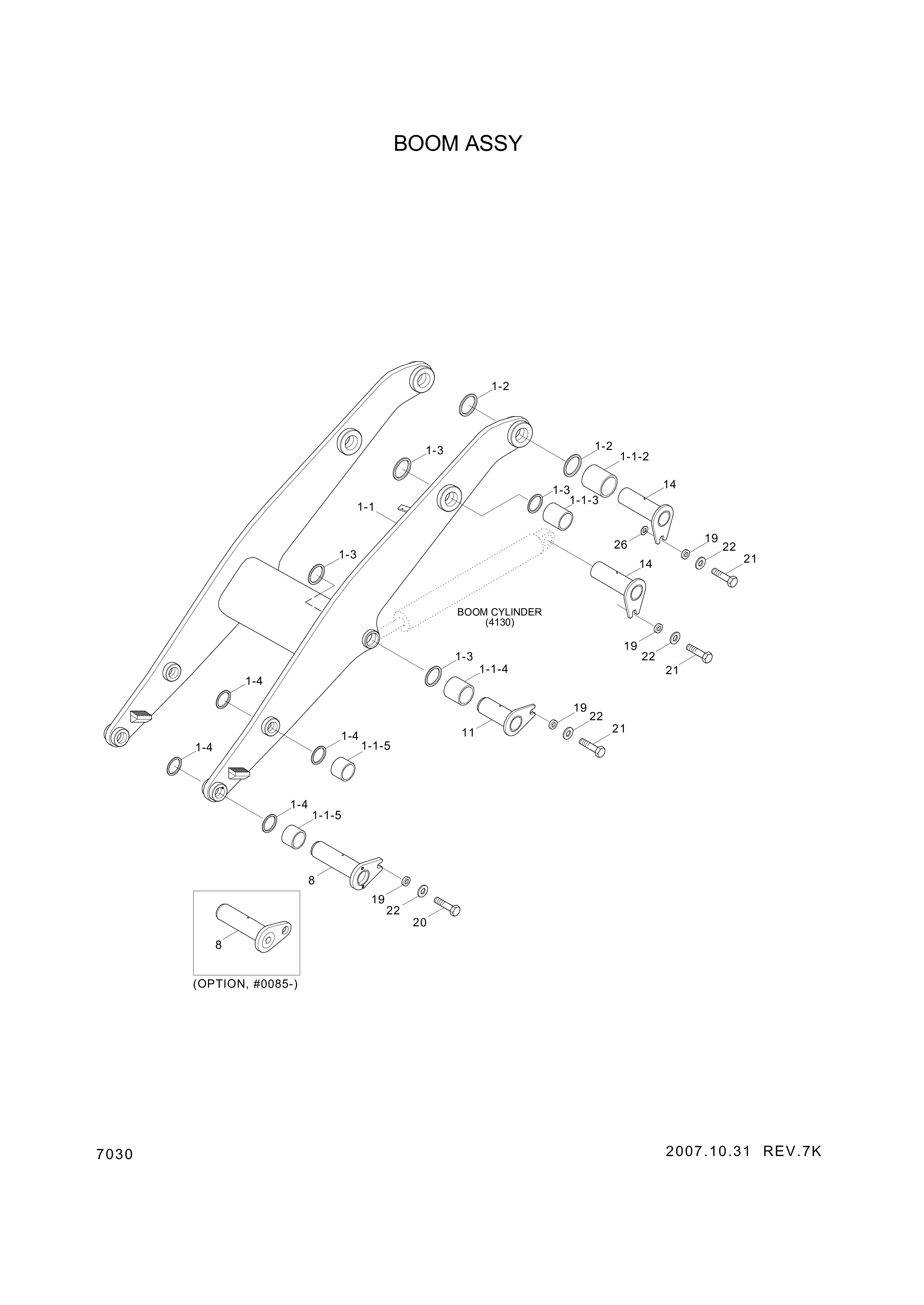 drawing for Hyundai Construction Equipment 61LG-30161 - PIN-JOINT (figure 1)