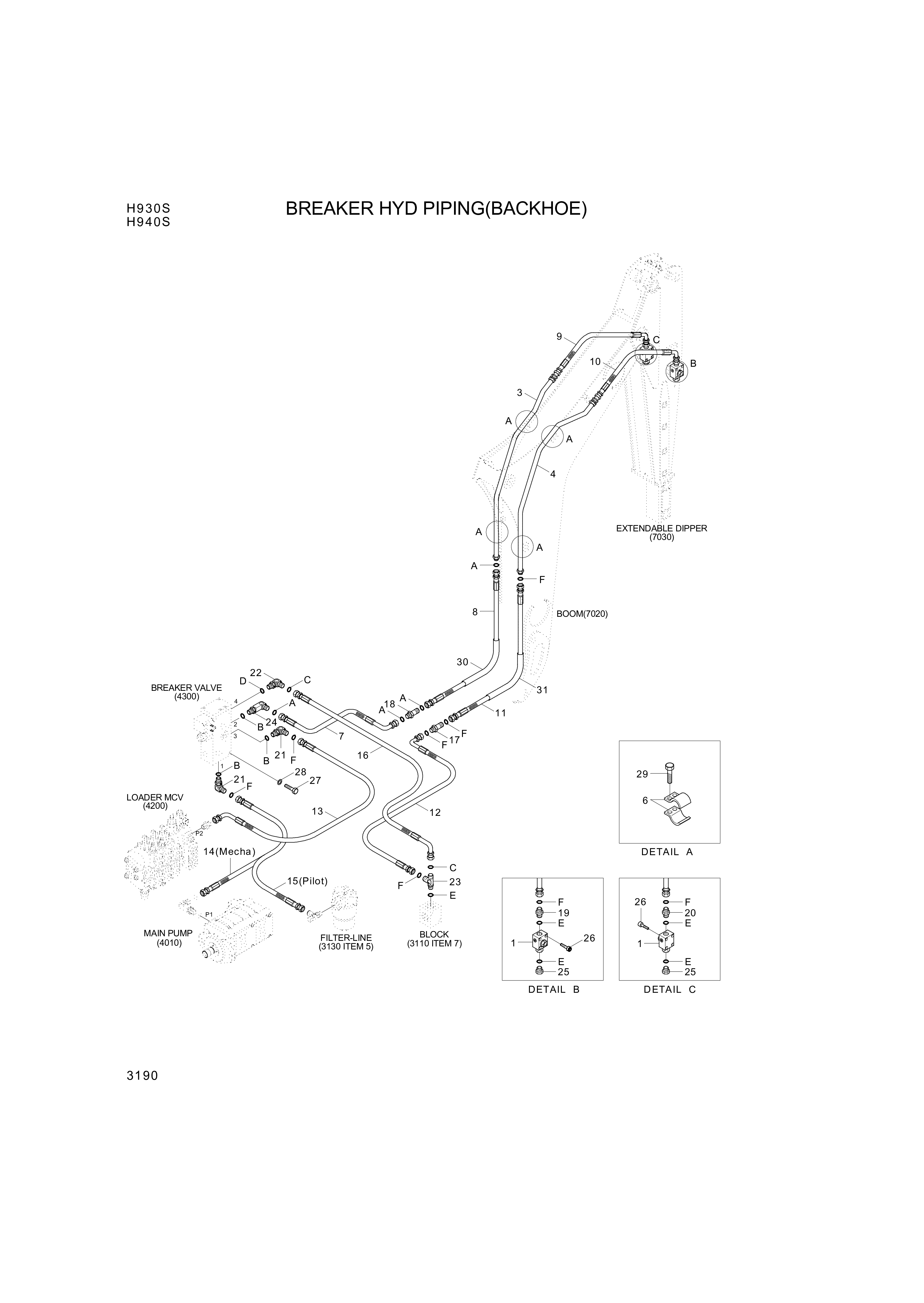 drawing for Hyundai Construction Equipment P930-062014 - HOSE ASSY-ORFS&THD (figure 4)