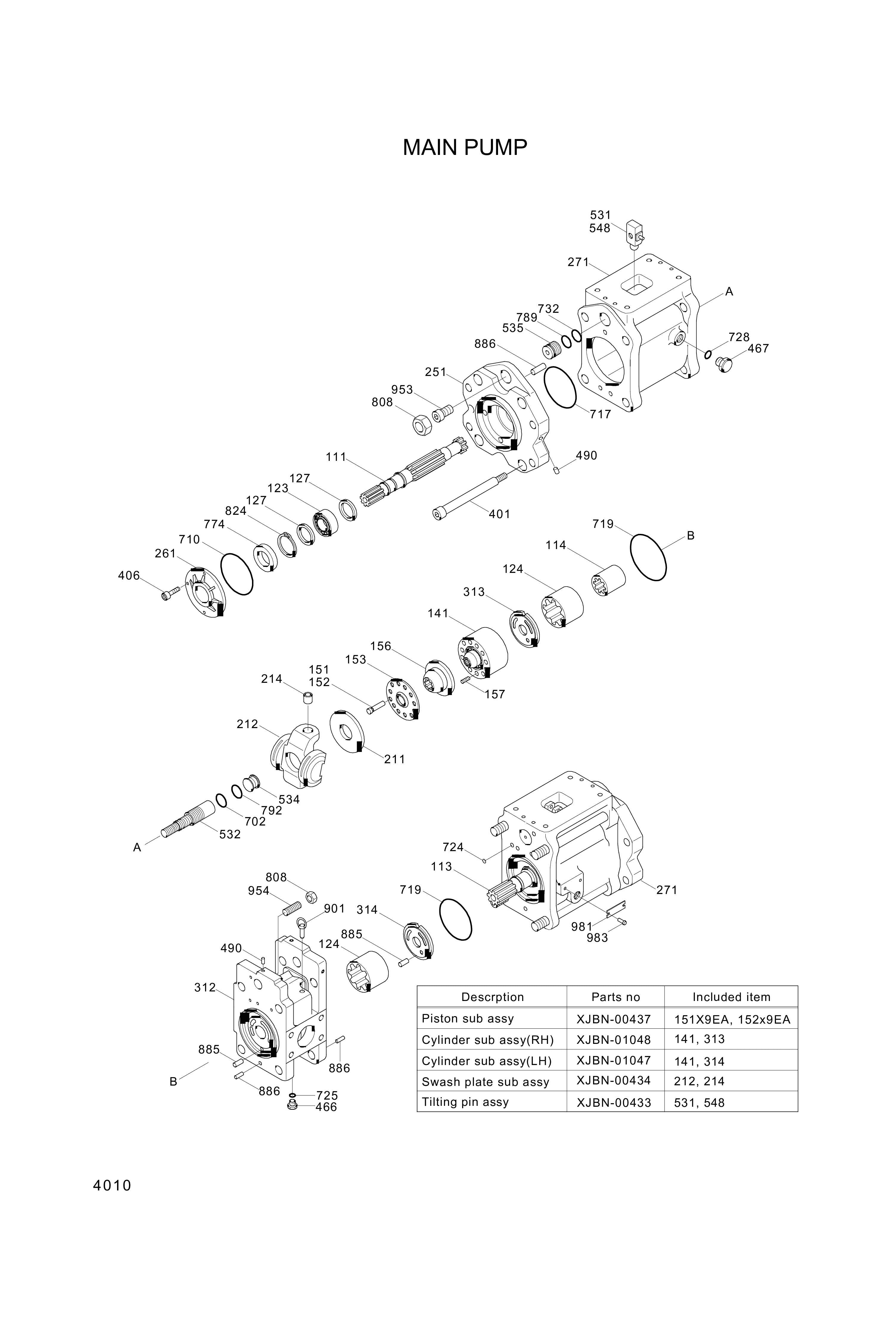 drawing for Hyundai Construction Equipment XJBN-00426 - BLOCK-ROTARY (figure 2)