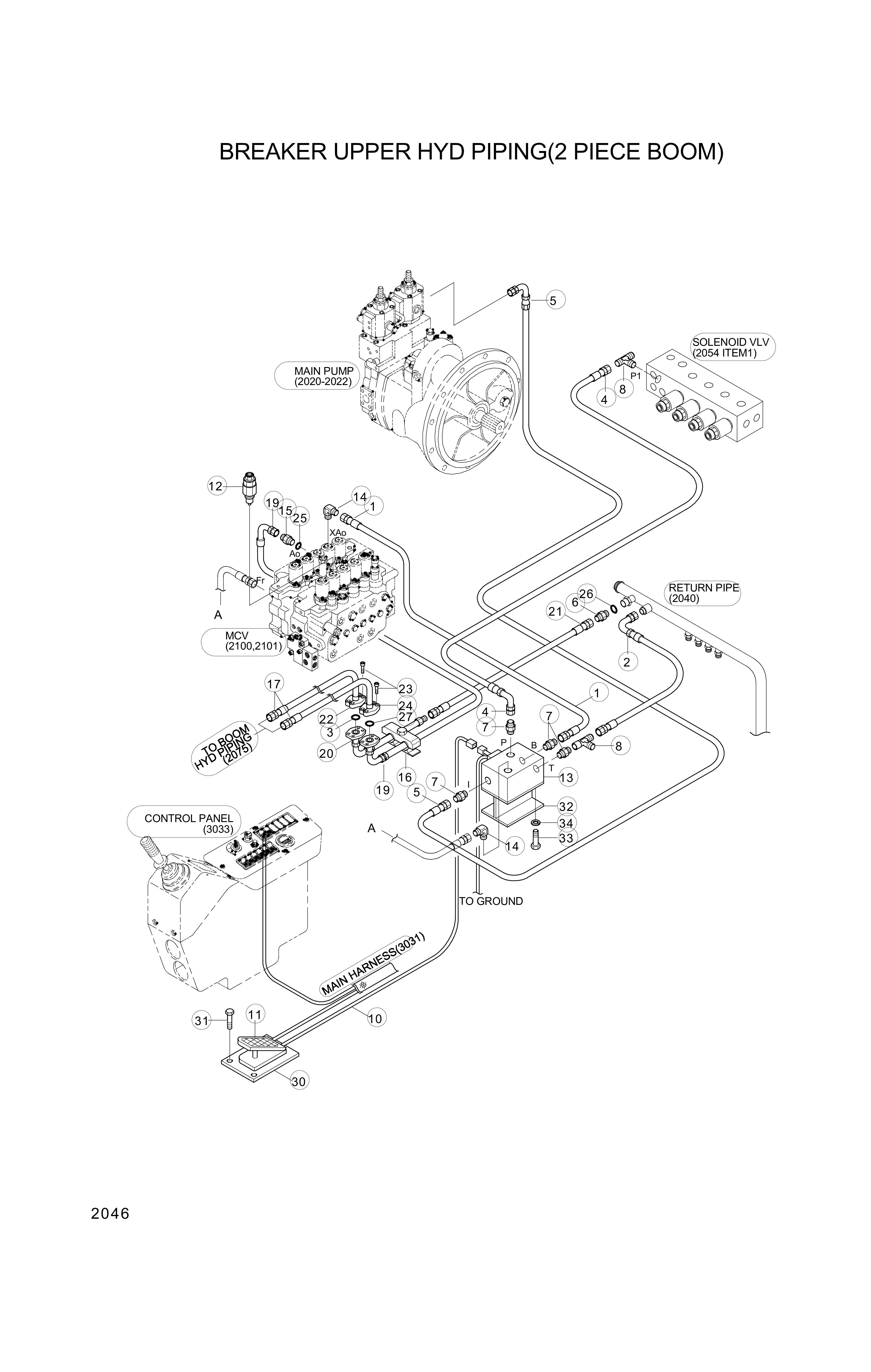 drawing for Hyundai Construction Equipment 013002-06020 - BOLT (figure 3)