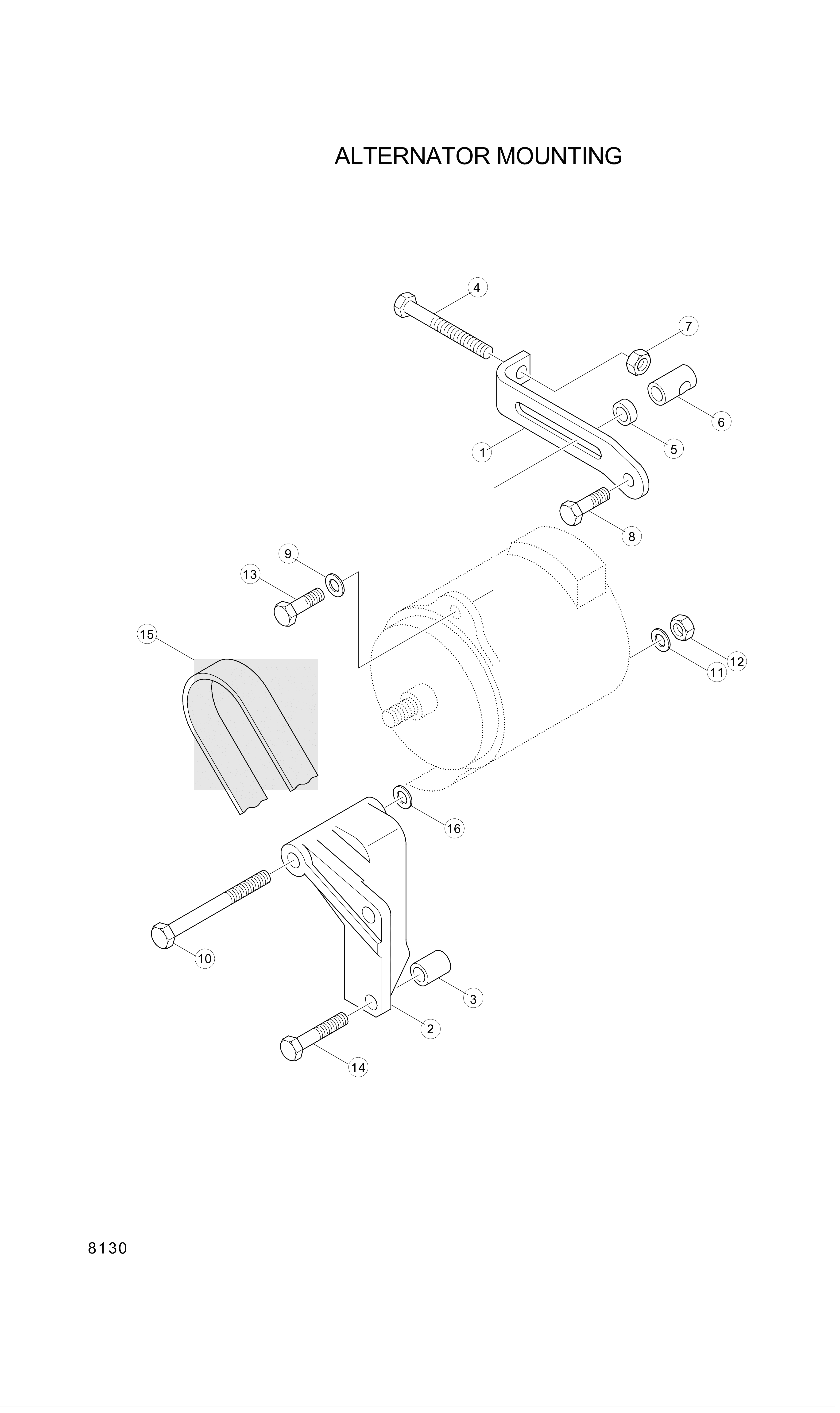 drawing for Hyundai Construction Equipment YUBP-06754 - SPACER-MOUNT (figure 4)