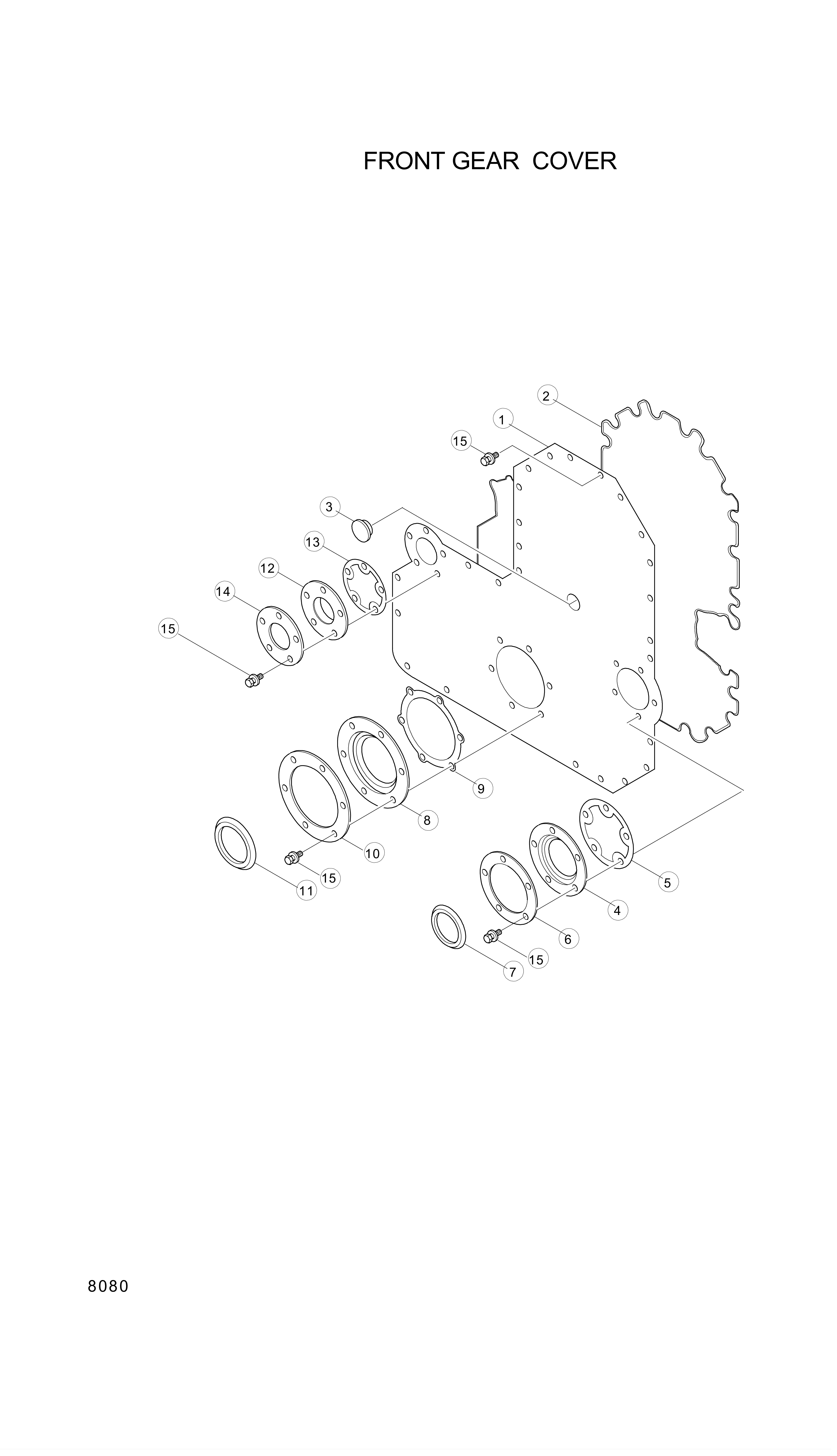 drawing for Hyundai Construction Equipment YUBP-06458 - GASKET (figure 4)