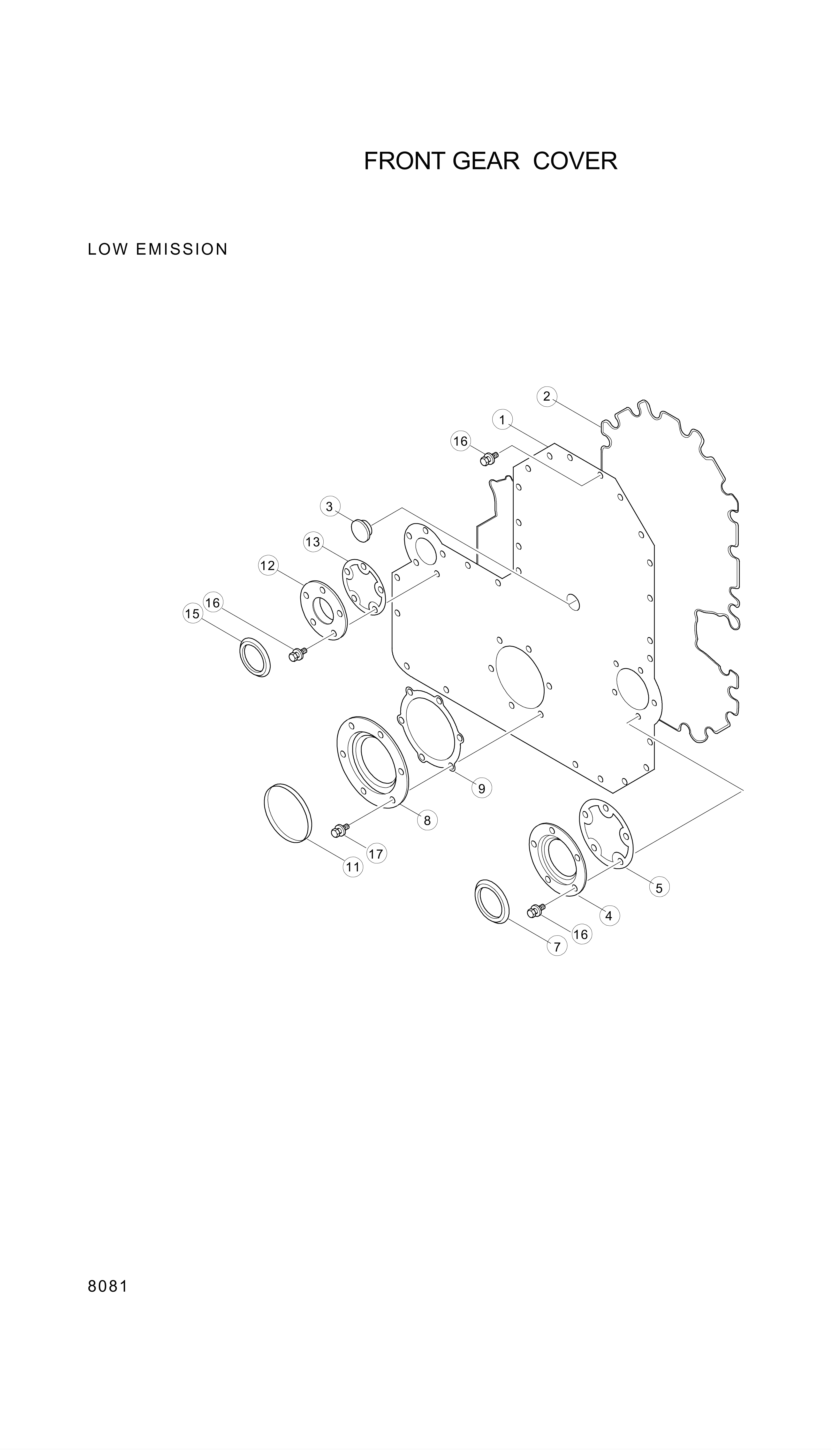 drawing for Hyundai Construction Equipment YUBP-06458 - GASKET (figure 5)