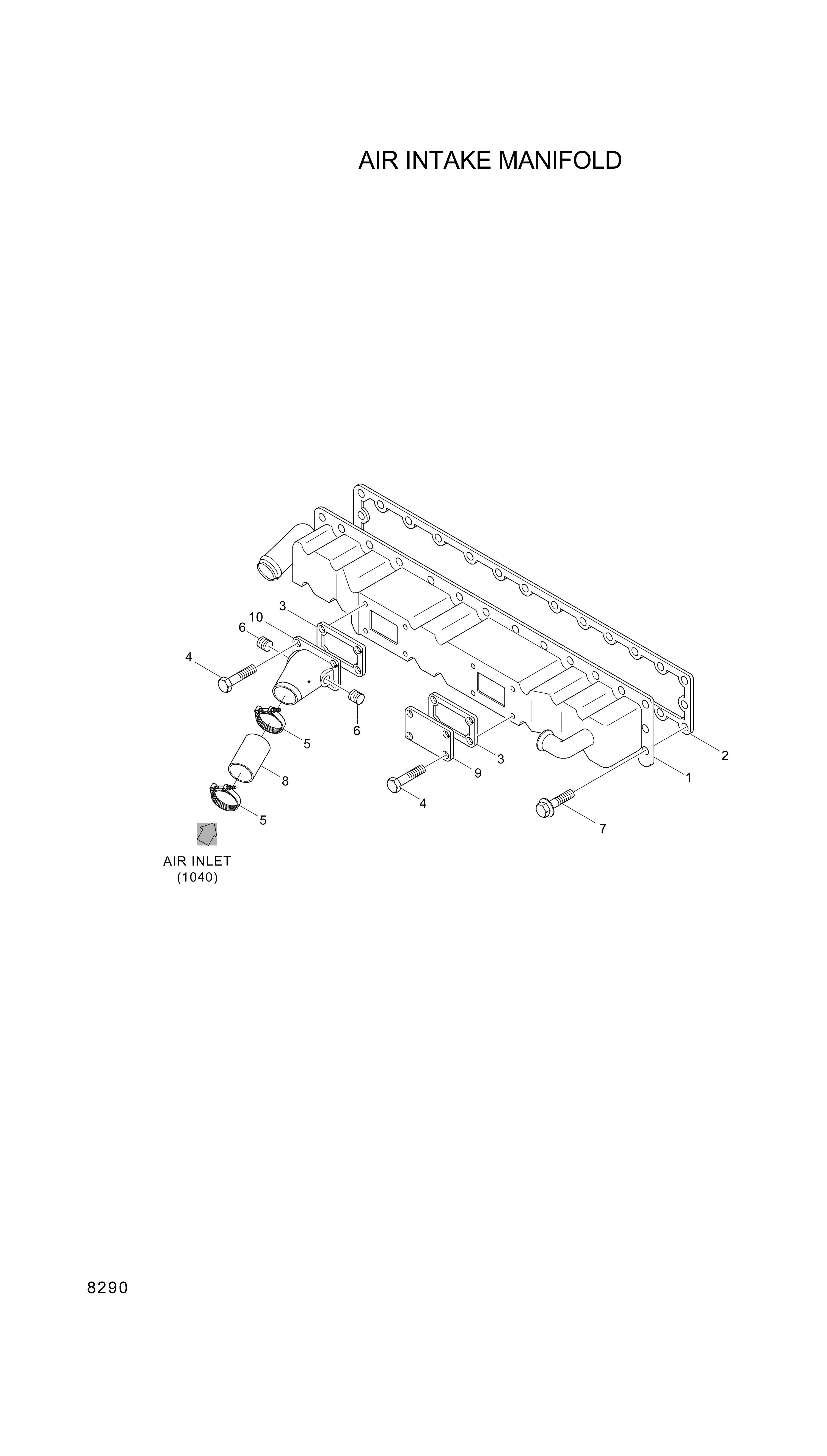 drawing for Hyundai Construction Equipment YUBP-06421 - GASKET (figure 2)