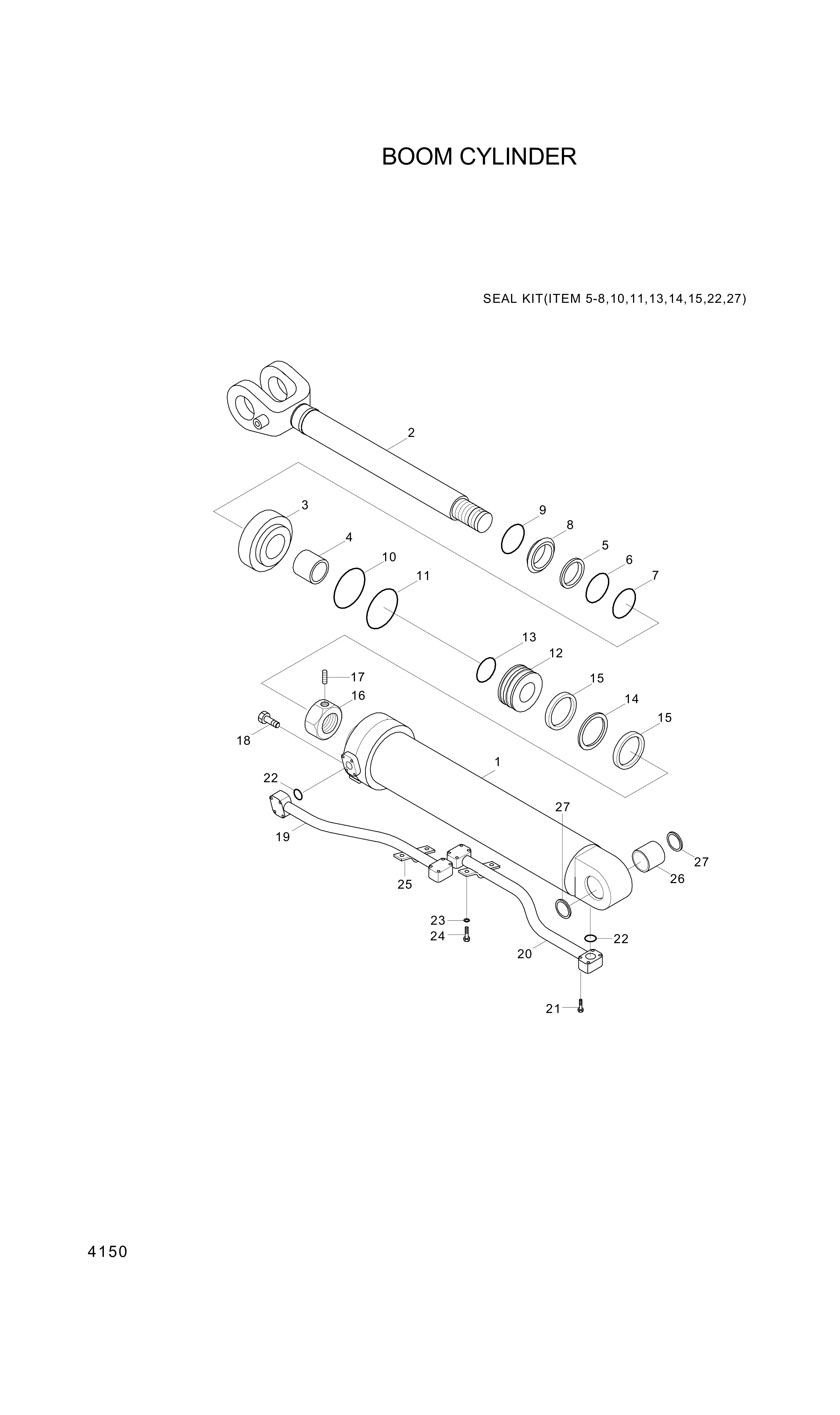 drawing for Hyundai Construction Equipment 340-16 - RING-WEAR (figure 5)