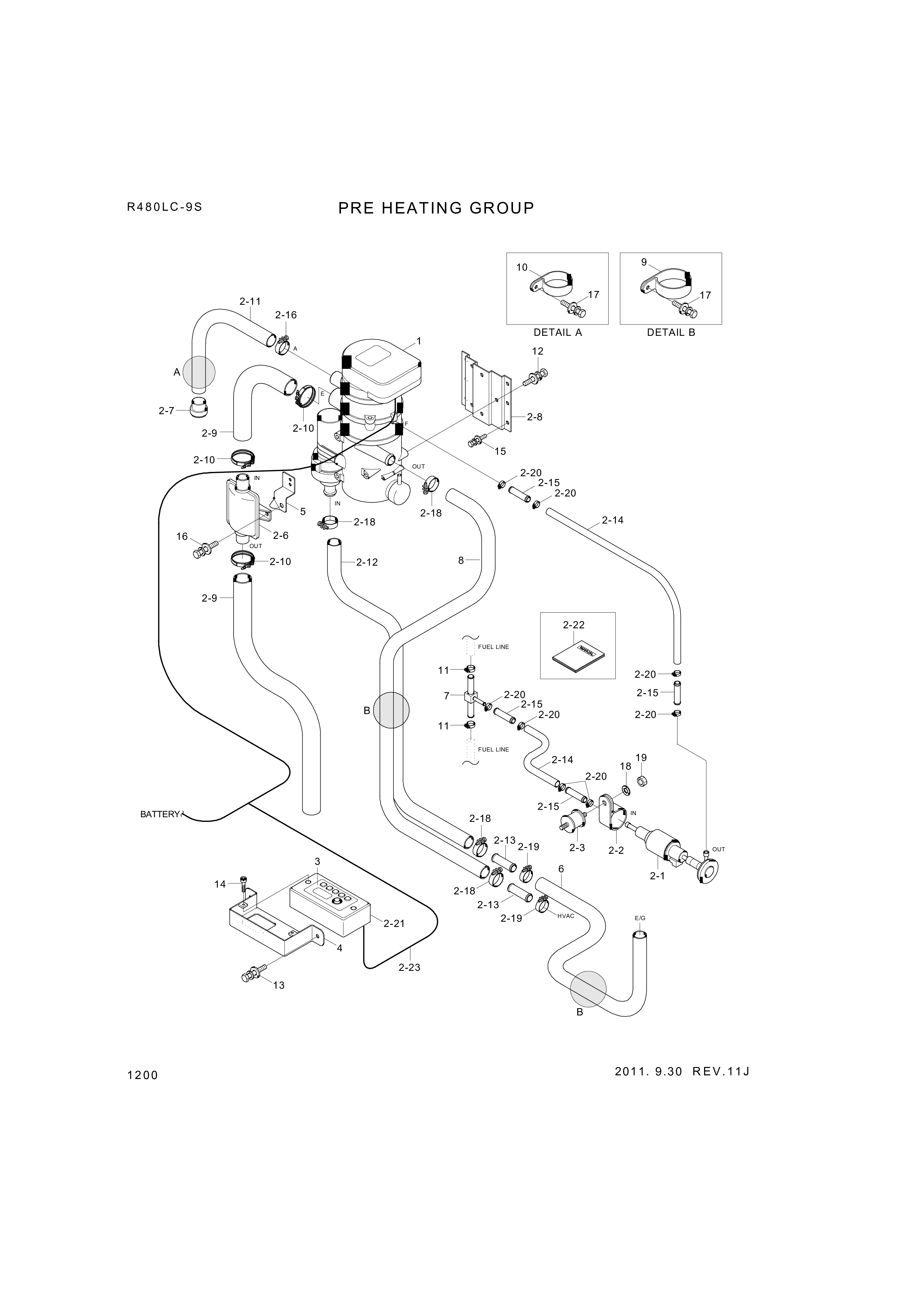 drawing for Hyundai Construction Equipment S205-08000B - NUT-HEX (figure 3)