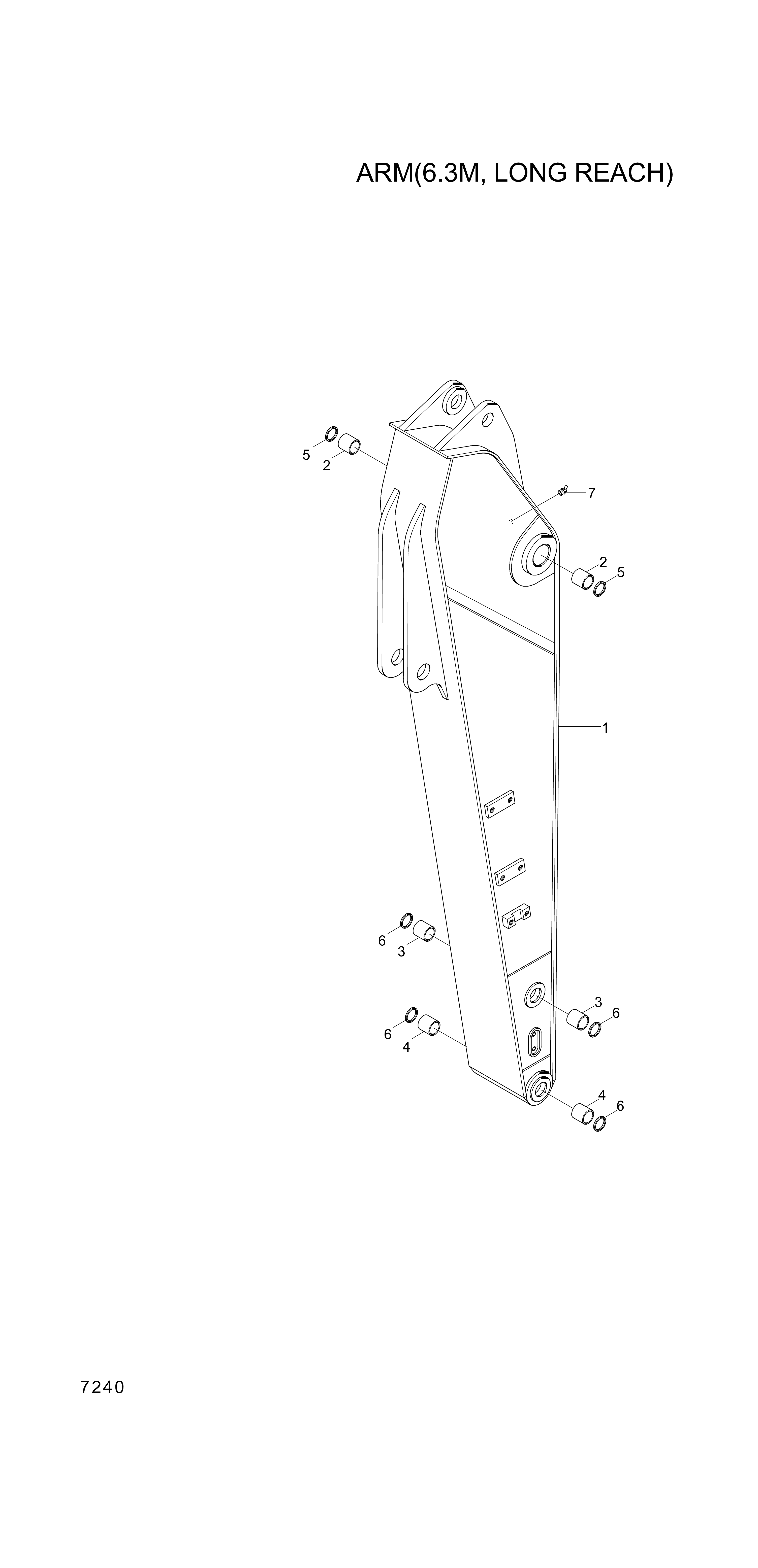 drawing for Hyundai Construction Equipment 61EN-12200 - BUSHING-BRONZE (figure 4)