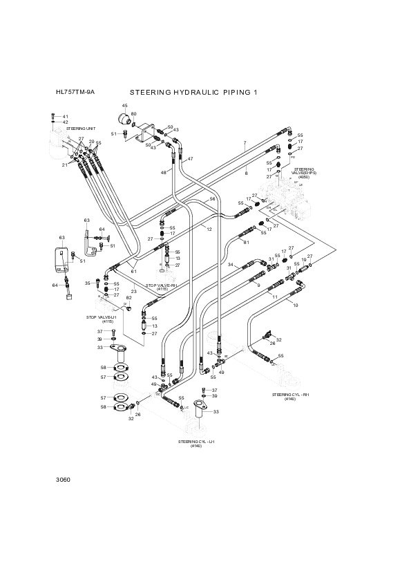 drawing for Hyundai Construction Equipment P930-086031 - HOSE ASSY-ORFS&THD (figure 2)