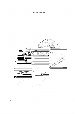 Technical drawing of Hyundai Construction Equipment YUBP-06457 SEAL with dimensions and layout