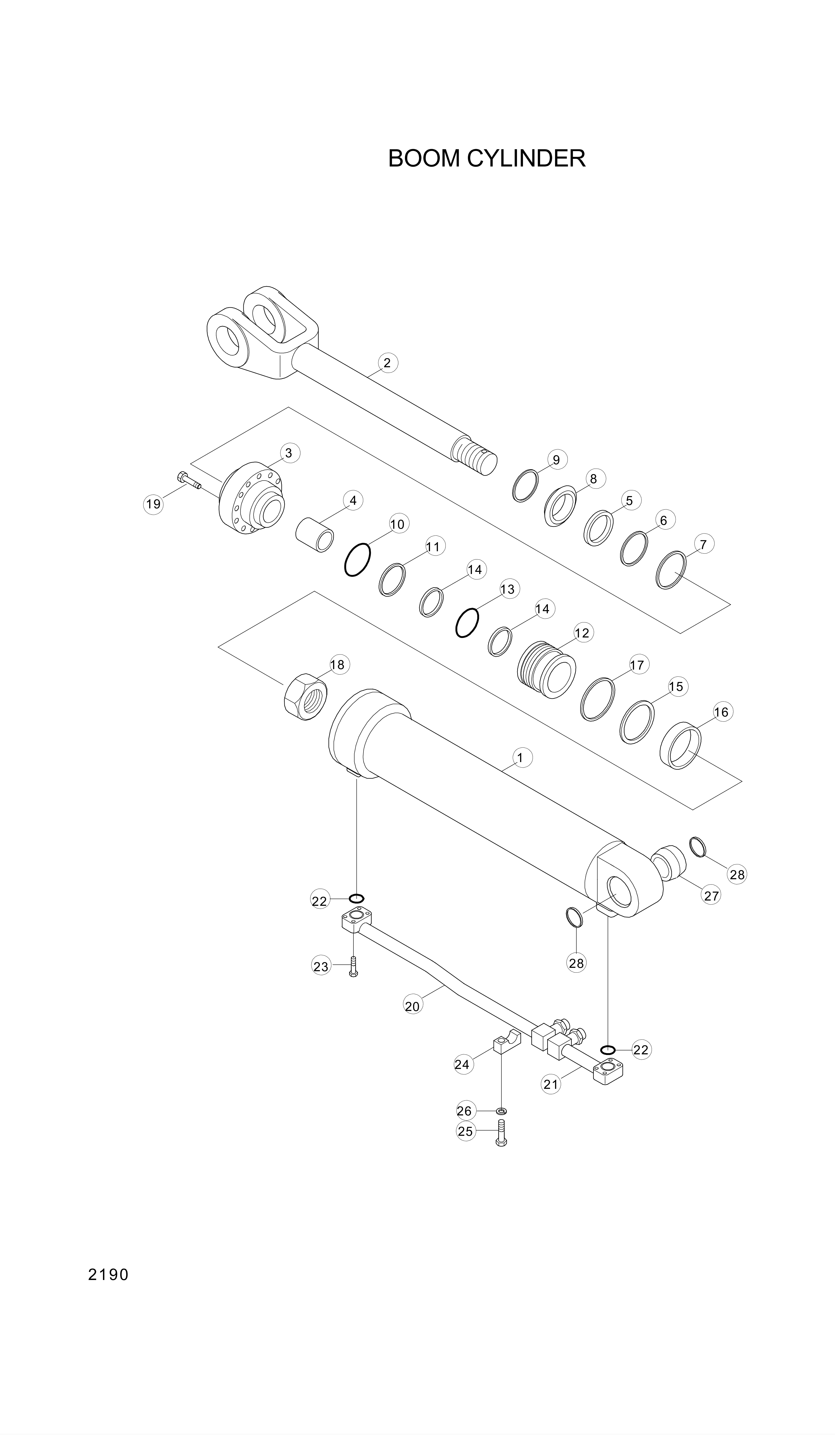 drawing for Hyundai Construction Equipment 31Y2-05642 - PIPE ASSY-RD LH (figure 2)