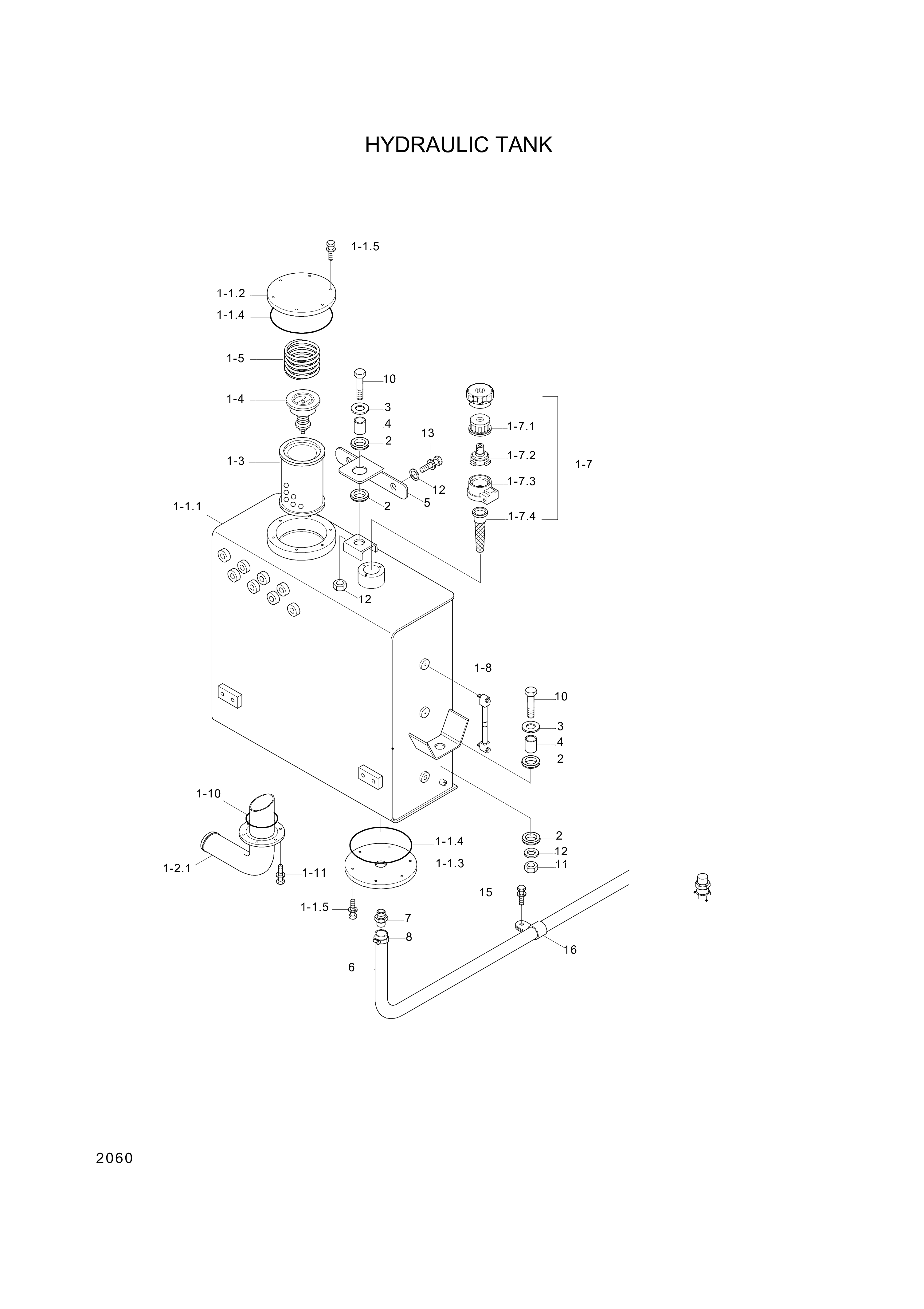 drawing for Hyundai Construction Equipment 31L7-60210 - COVER (figure 3)