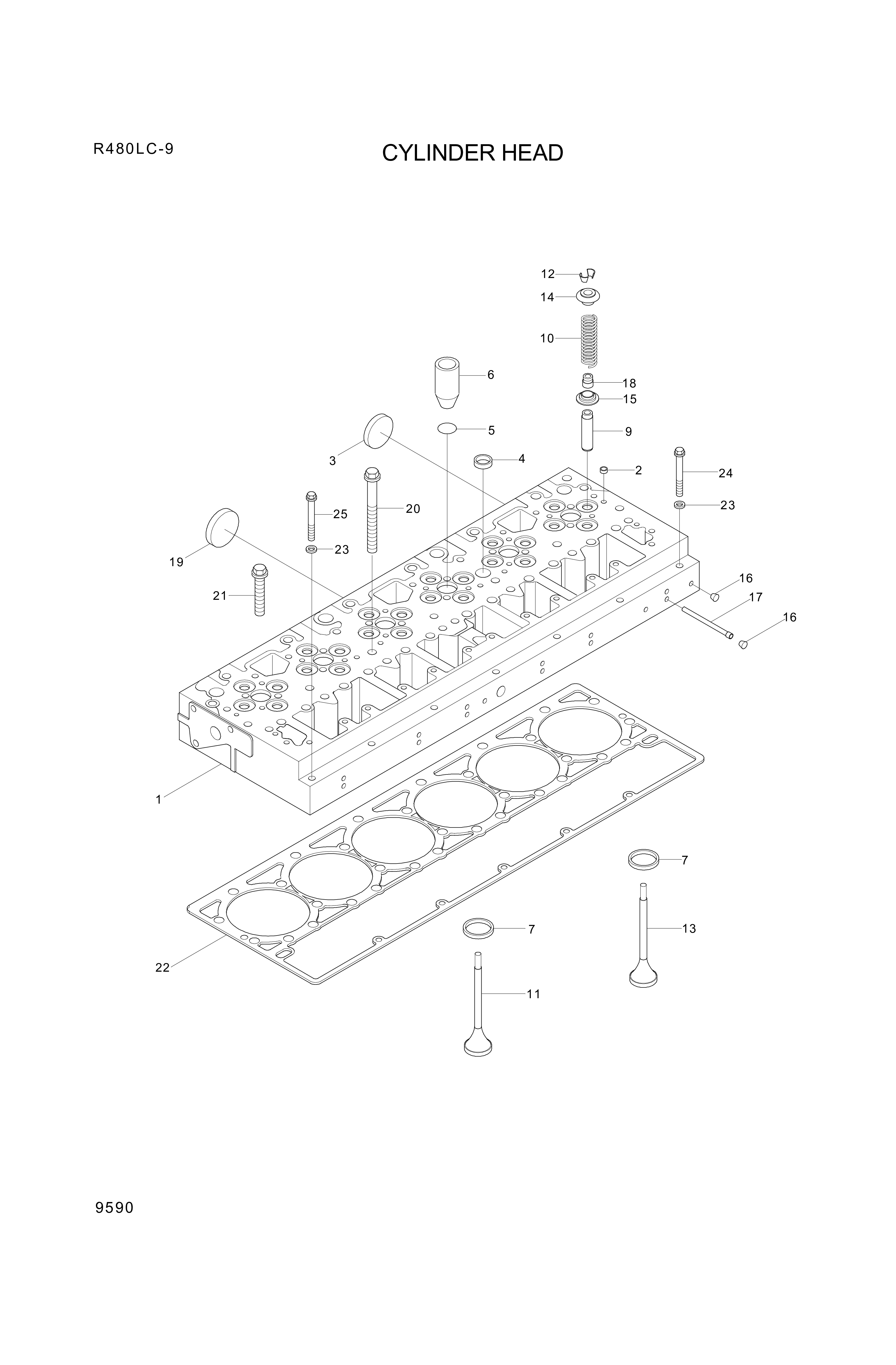 drawing for Hyundai Construction Equipment YUBP-04899 - RETAINER-SPRING (figure 4)