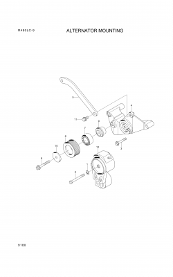 drawing for Hyundai Construction Equipment YUBP-05360 - SHAFT-IDLE (figure 5)