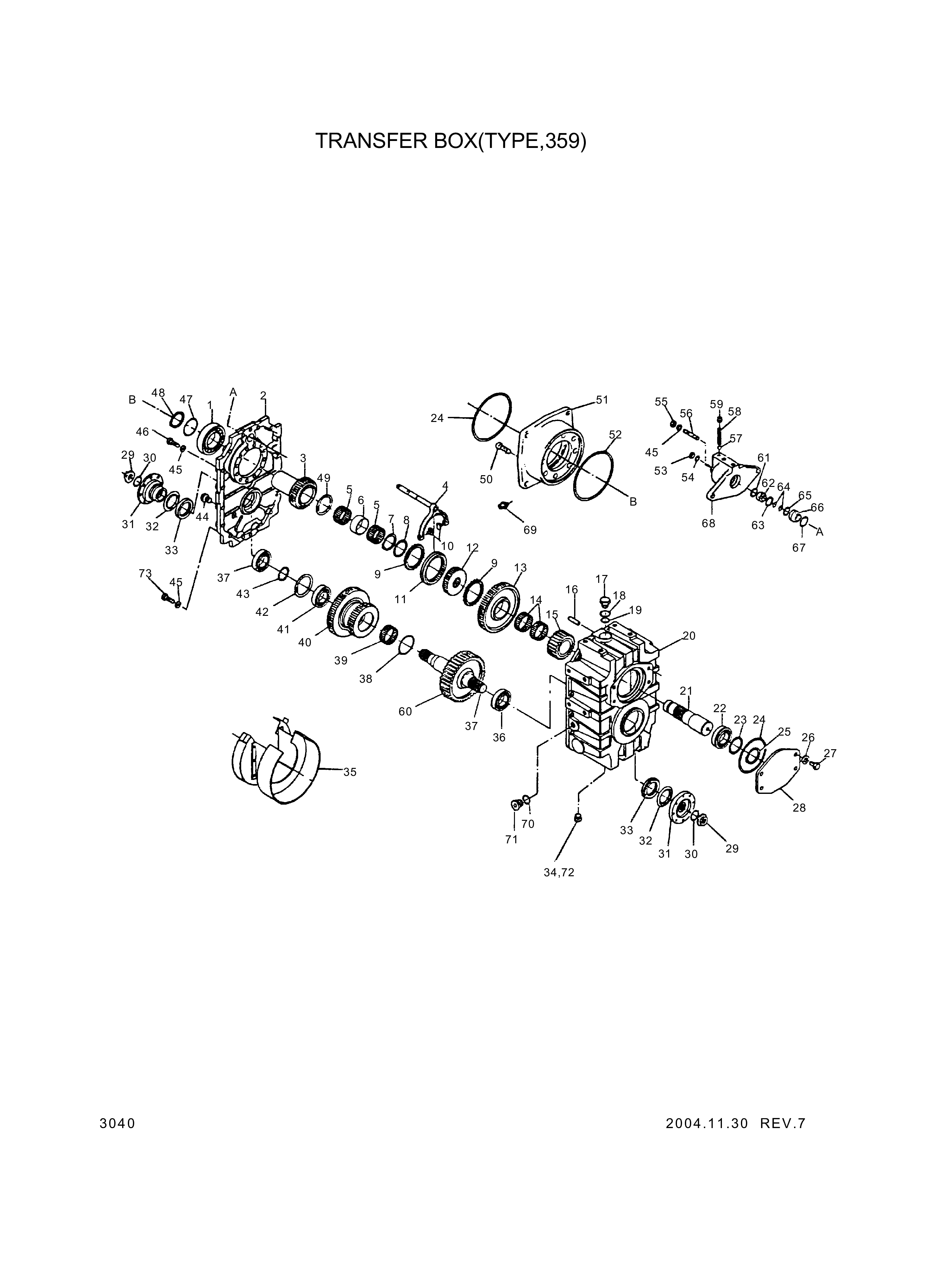 drawing for Hyundai Construction Equipment 355.14.043.06 - Housing (figure 1)