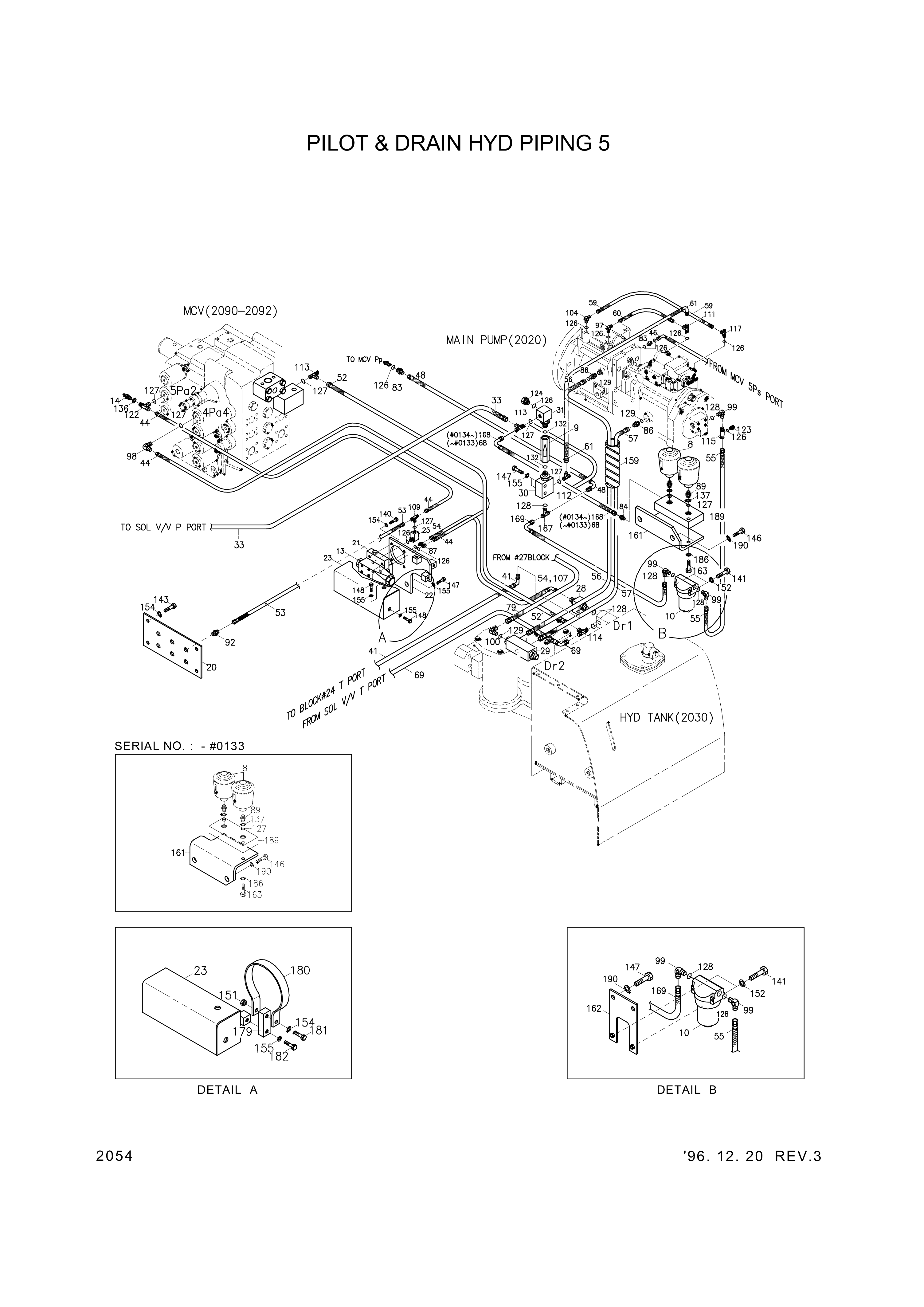 drawing for Hyundai Construction Equipment P600-122036 - HOSE ASSY-THD (figure 1)