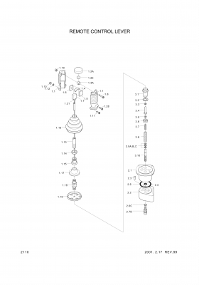 drawing for Hyundai Construction Equipment 19469600 - CARDAN (figure 1)