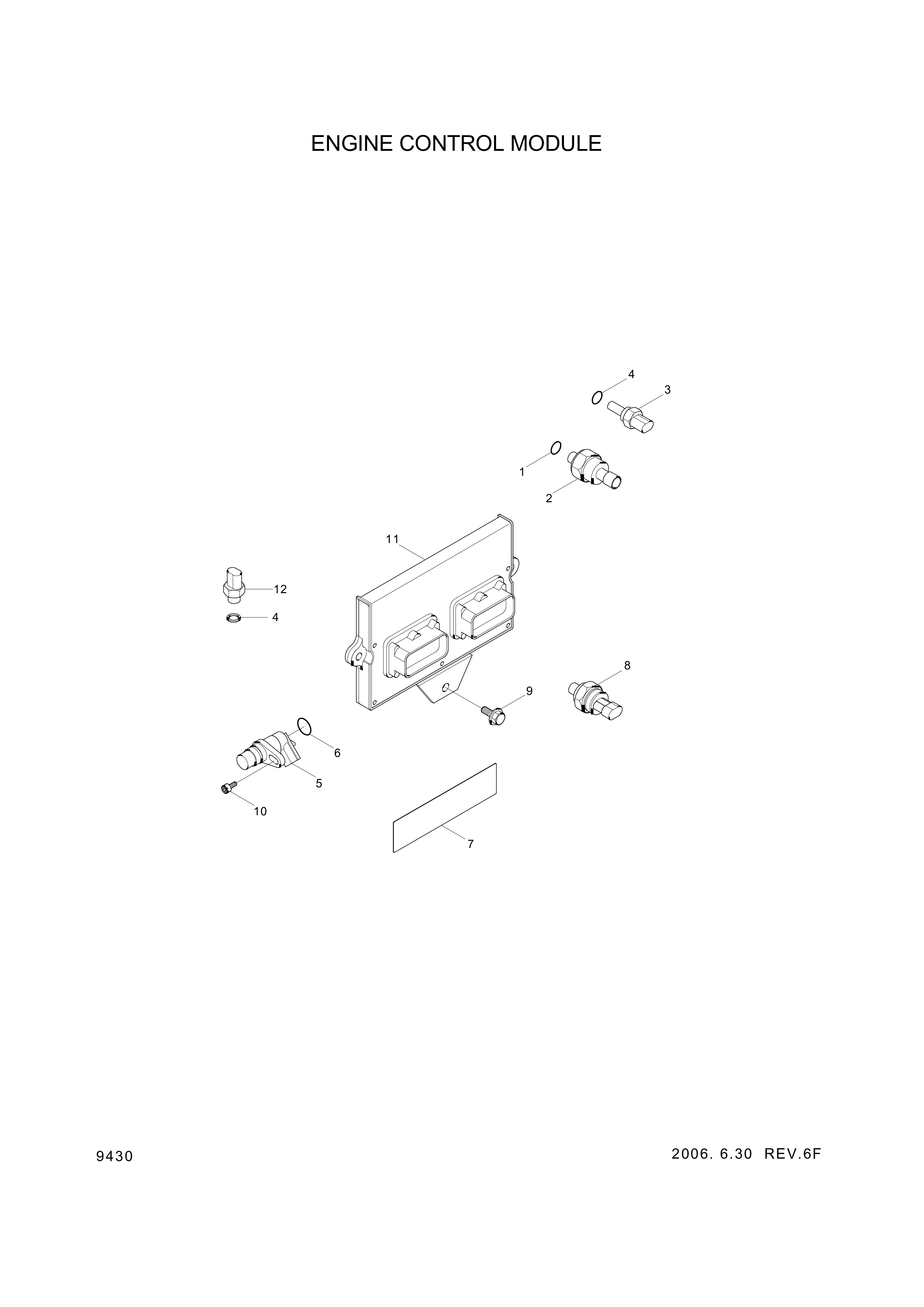 drawing for Hyundai Construction Equipment YUBP-05667 - SENSOR-TEMP (figure 2)