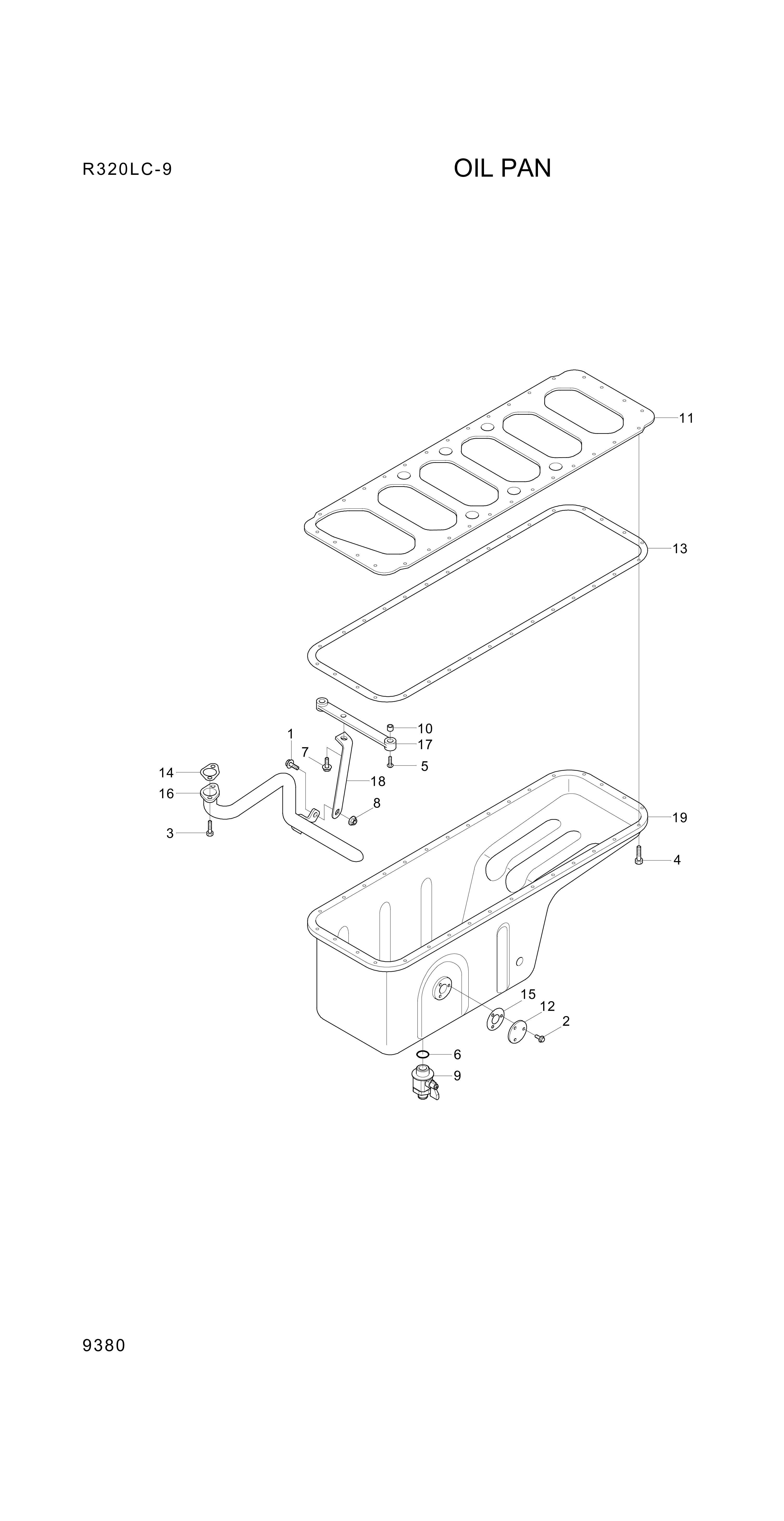 drawing for Hyundai Construction Equipment YUBP-04739 - SCREW-HEX FLG (figure 1)