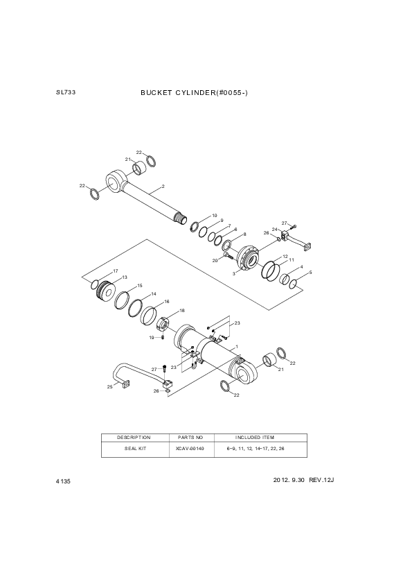 drawing for Hyundai Construction Equipment XCAV-00017 - RING-WEAR (figure 3)
