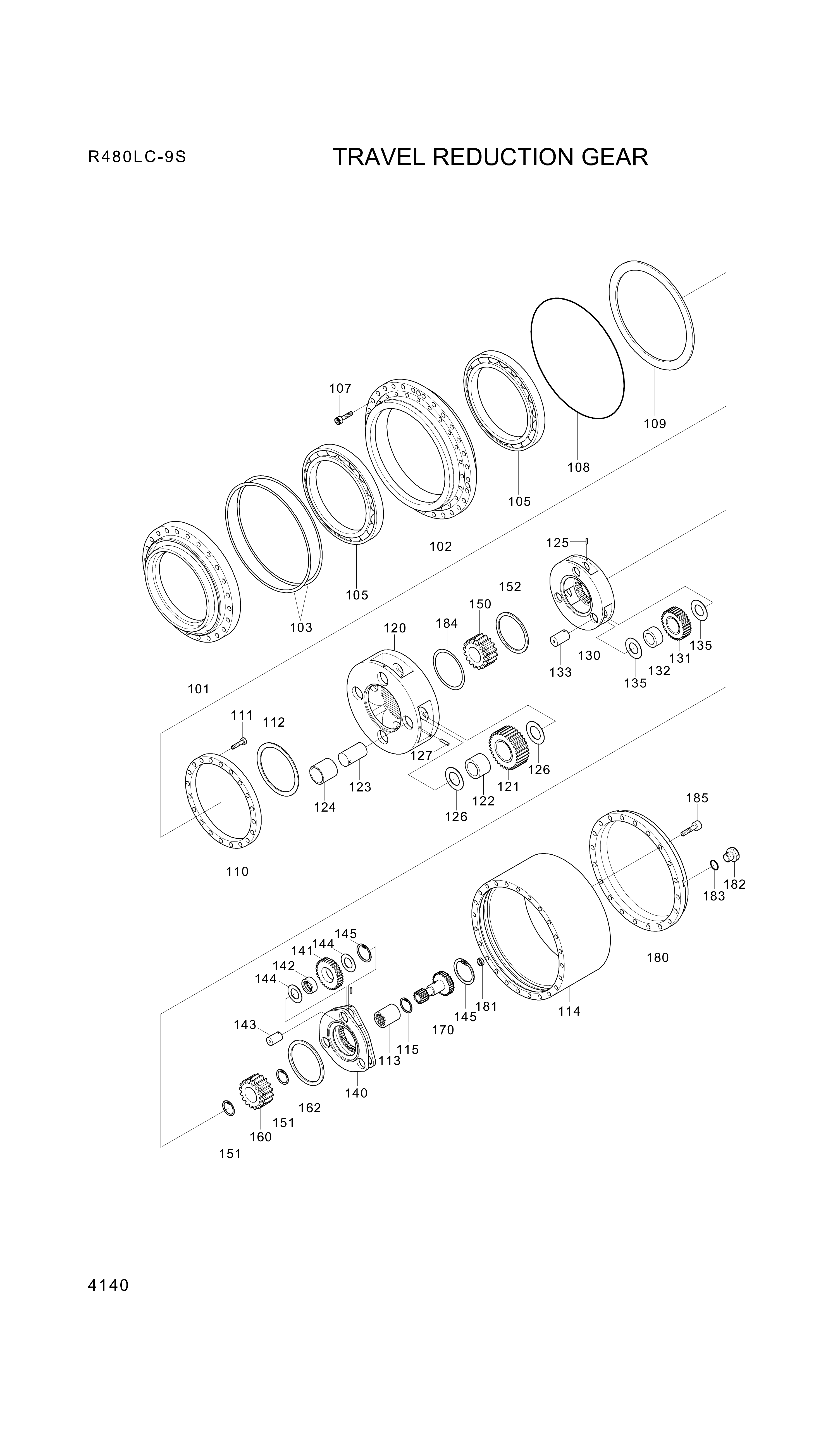 drawing for Hyundai Construction Equipment XKAH-01310 - GEAR-SUN NO3 (figure 2)