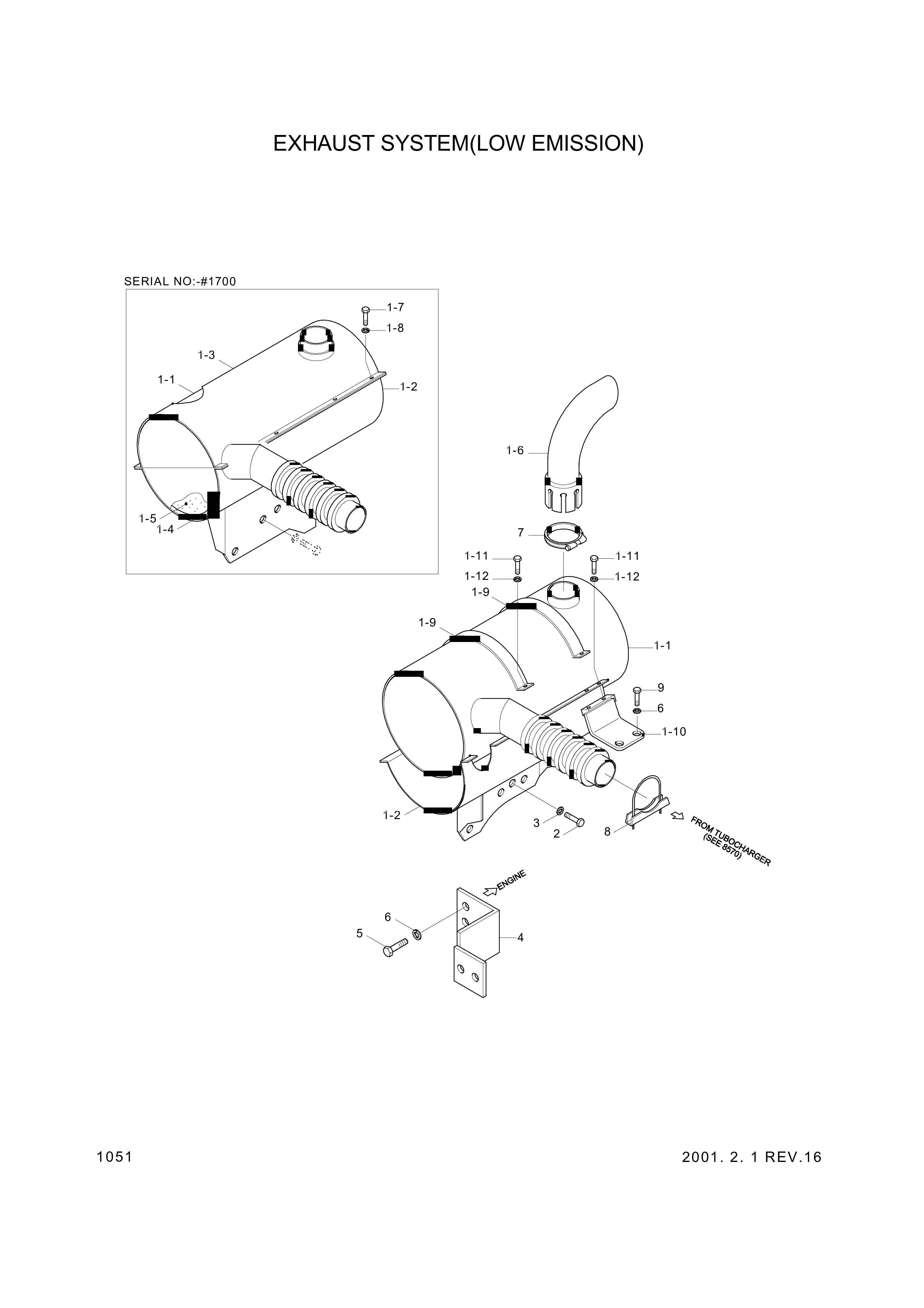 drawing for Hyundai Construction Equipment 201508018 - BOLT-HEX (figure 2)