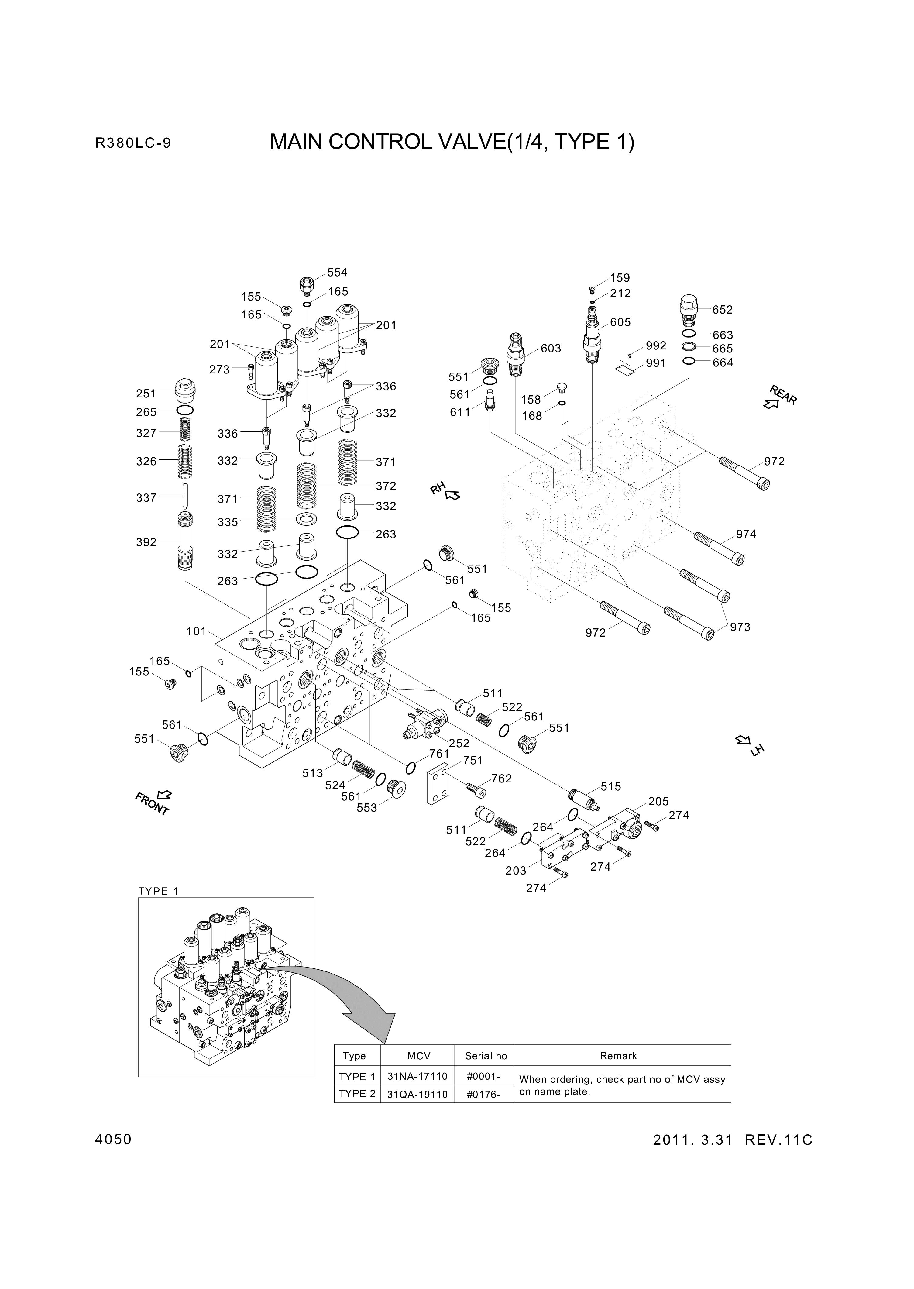 drawing for Hyundai Construction Equipment XJBN-01355 - LOCK-VALVE (figure 2)