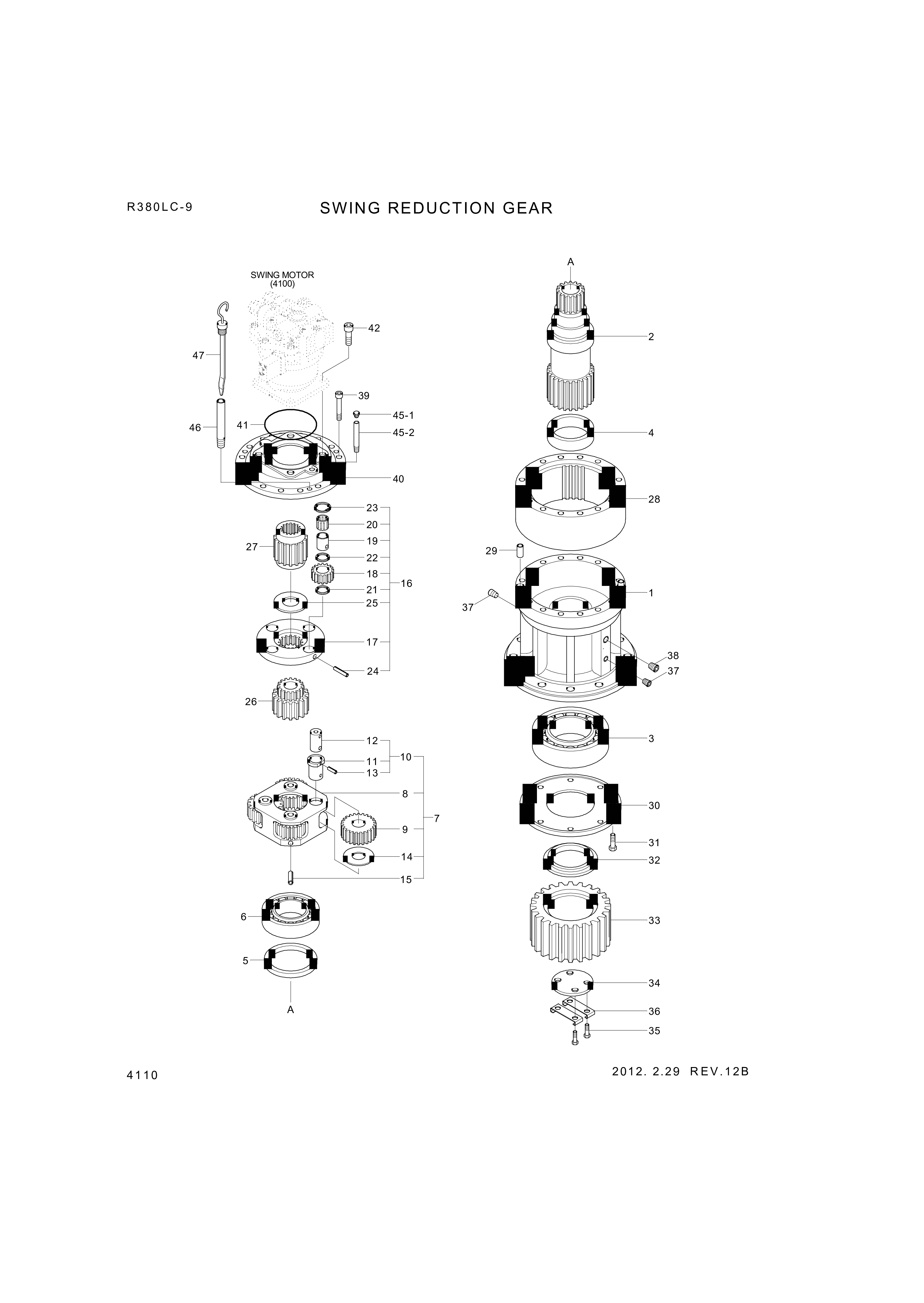 drawing for Hyundai Construction Equipment XKAQ-00145 - SHAFT-DRIVE (figure 5)