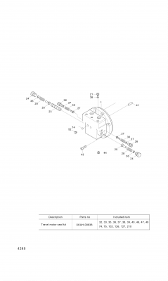 drawing for Hyundai Construction Equipment XKAH-00796 - FLANGE KIT-REAR (figure 4)