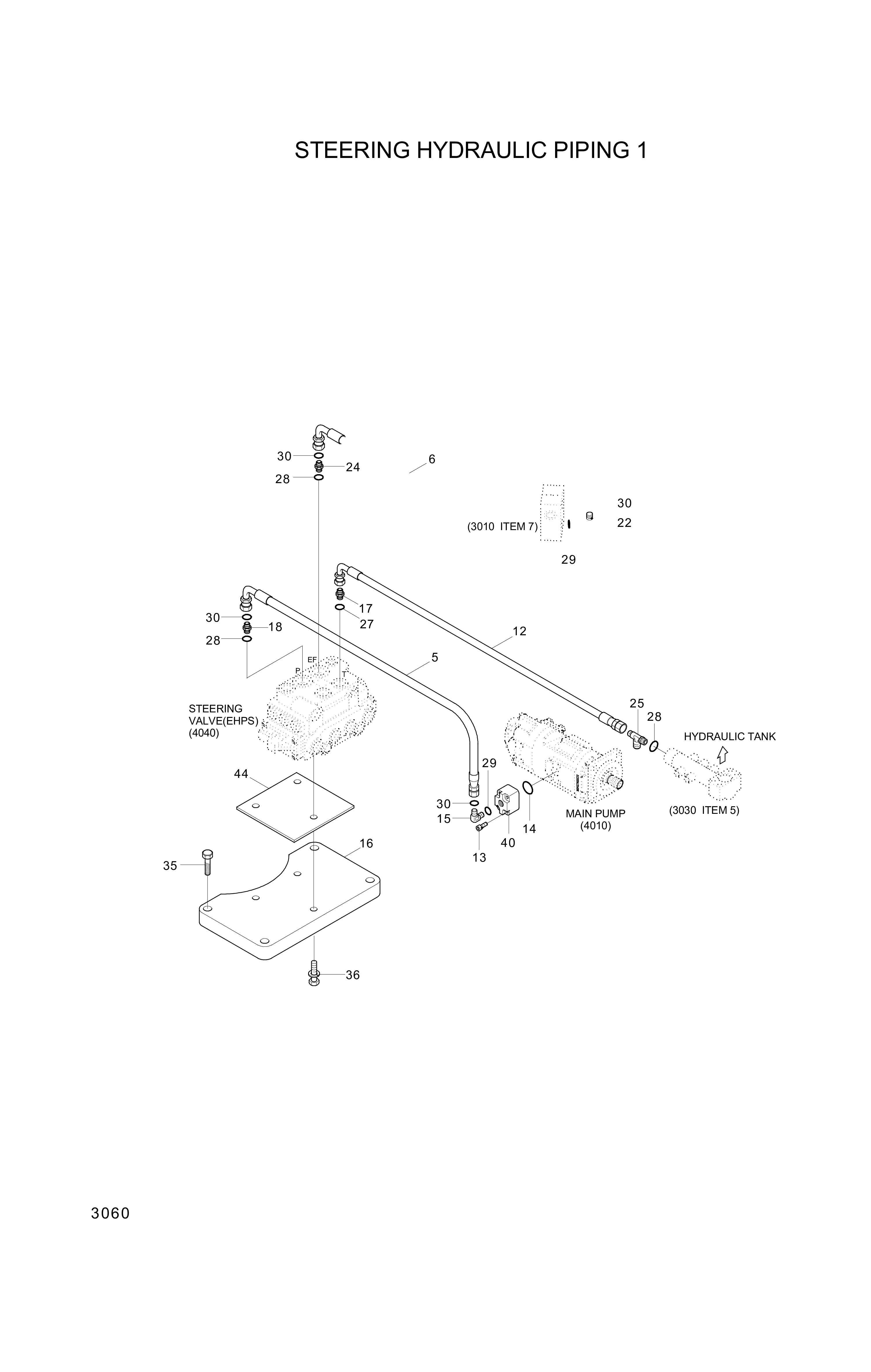 drawing for Hyundai Construction Equipment P930-124016 - HOSE ASSY-ORFS&THD (figure 4)