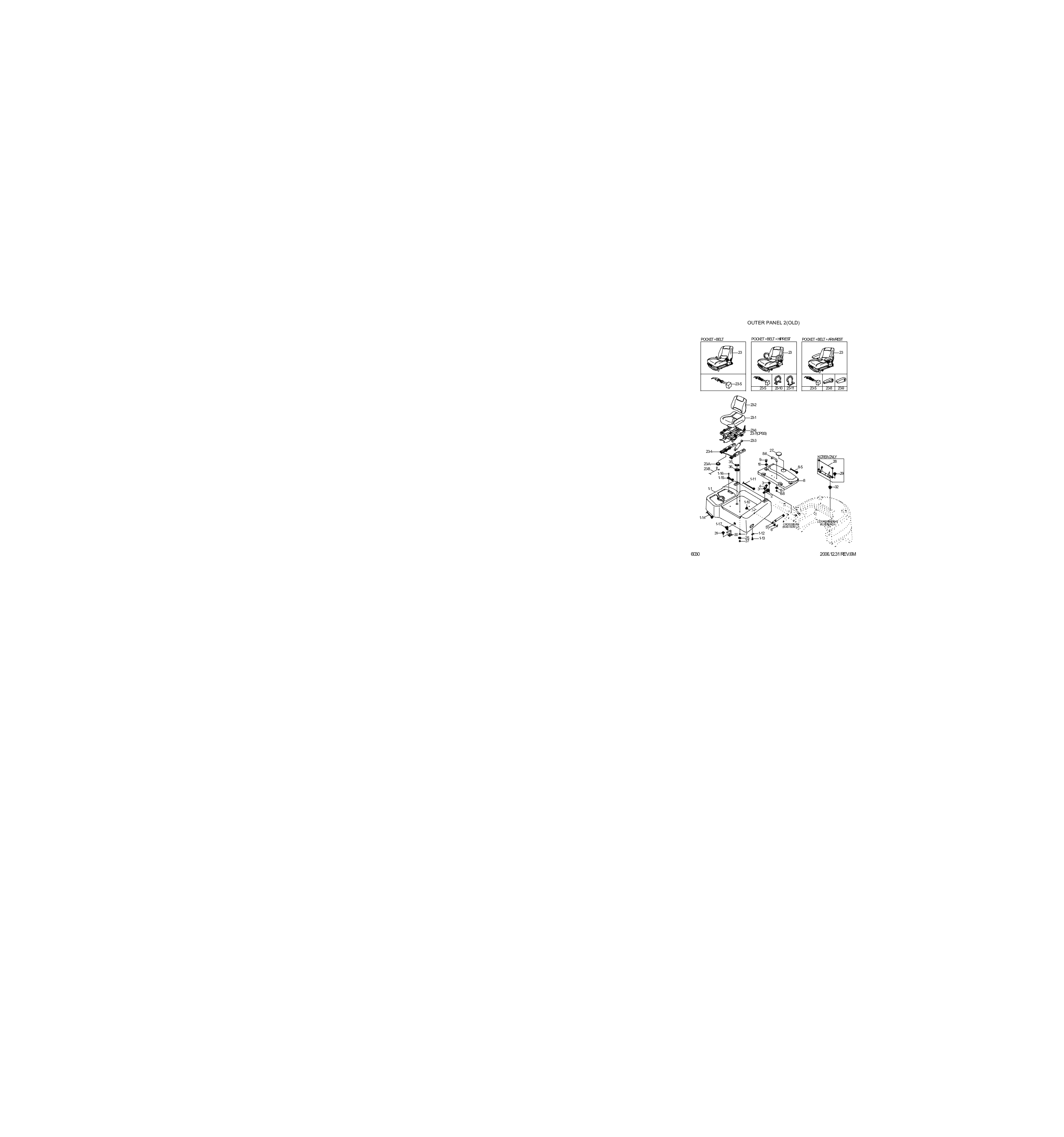 Technical drawing of Hyundai Construction Equipment S241-060000 NUT-HEX HD with dimensions and layout (figure 3)