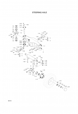 Technical drawing of Hyundai Construction Equipment S461-500562 Pin-Split with dimensions and layout (figure 5)