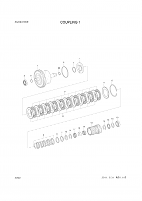 drawing for Hyundai Construction Equipment ZGAQ-03074 - CARRIER-DISC IN (figure 2)