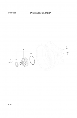 Technical drawing of Hyundai Construction Equipment ZGAQ-03113 SEAL-SHAFT with dimensions and layout (figure 4)