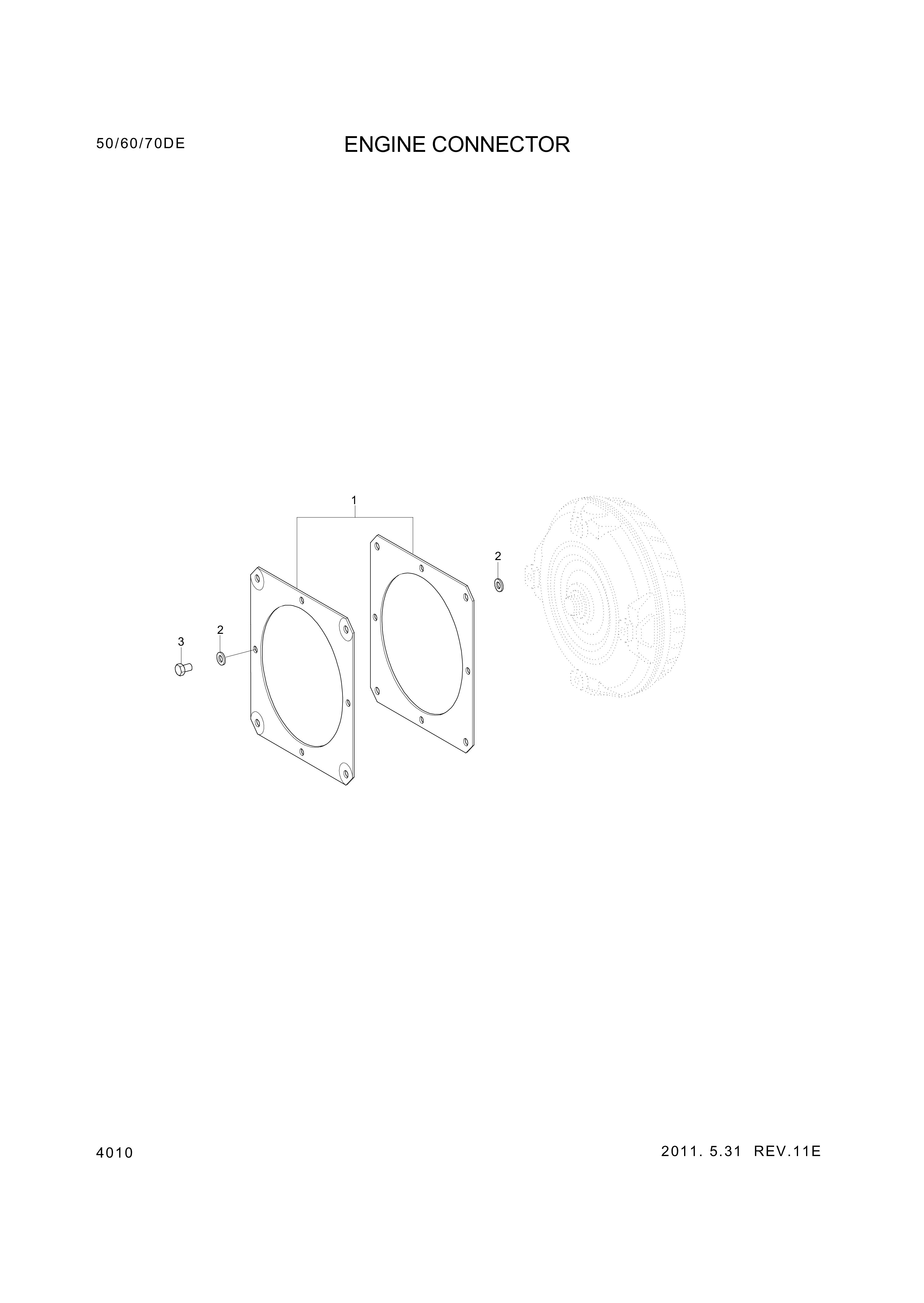 drawing for Hyundai Construction Equipment ZGAQ-02996 - SCREW-HEX (figure 4)