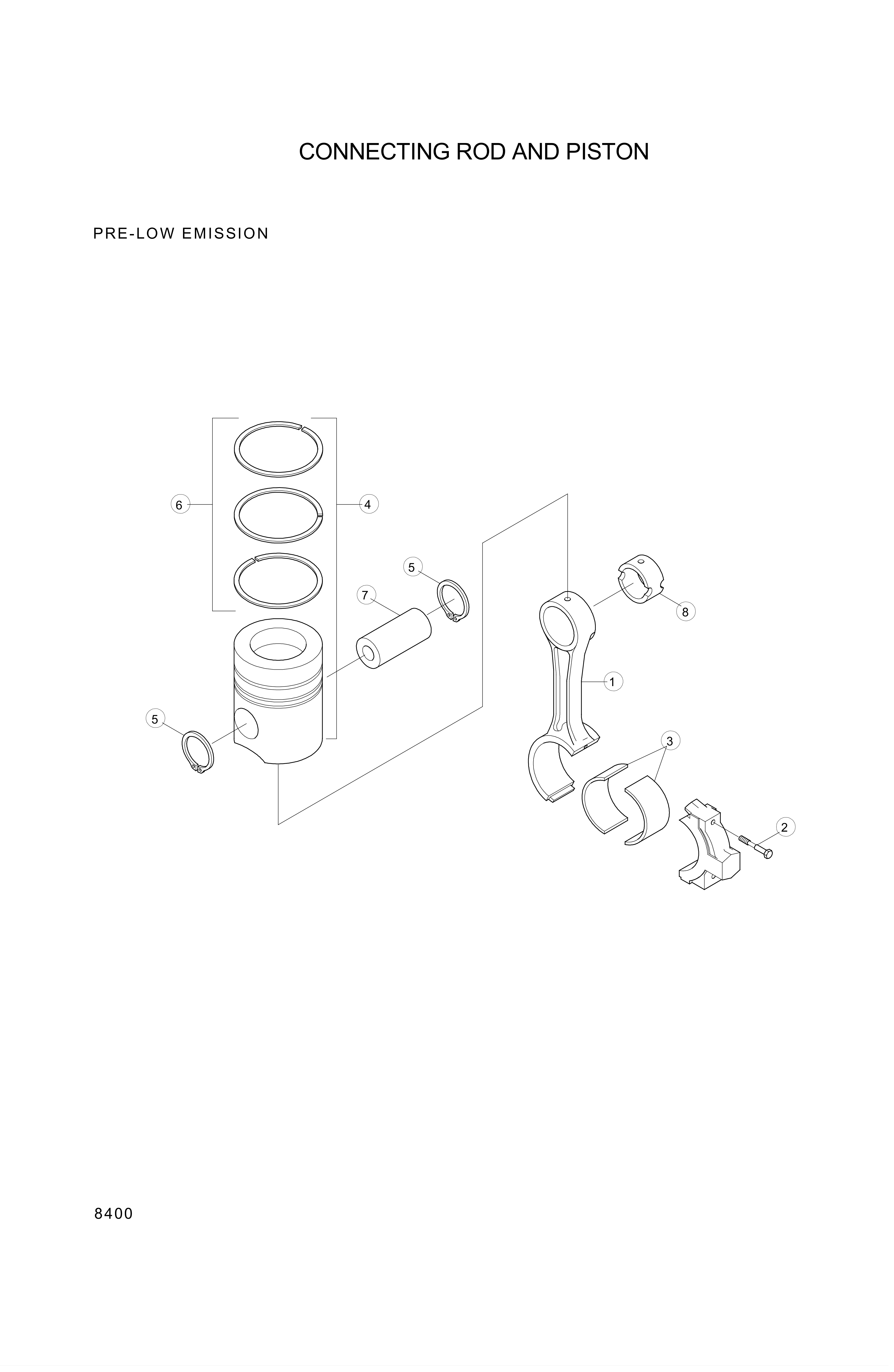 Technical drawing of Hyundai Construction Equipment YUBP-06216 RING SET-PISTON OS with dimensions and layout (figure 3)