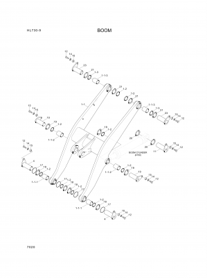 drawing for Hyundai Construction Equipment 61LM-15150 - PIN-JOINT (figure 2)